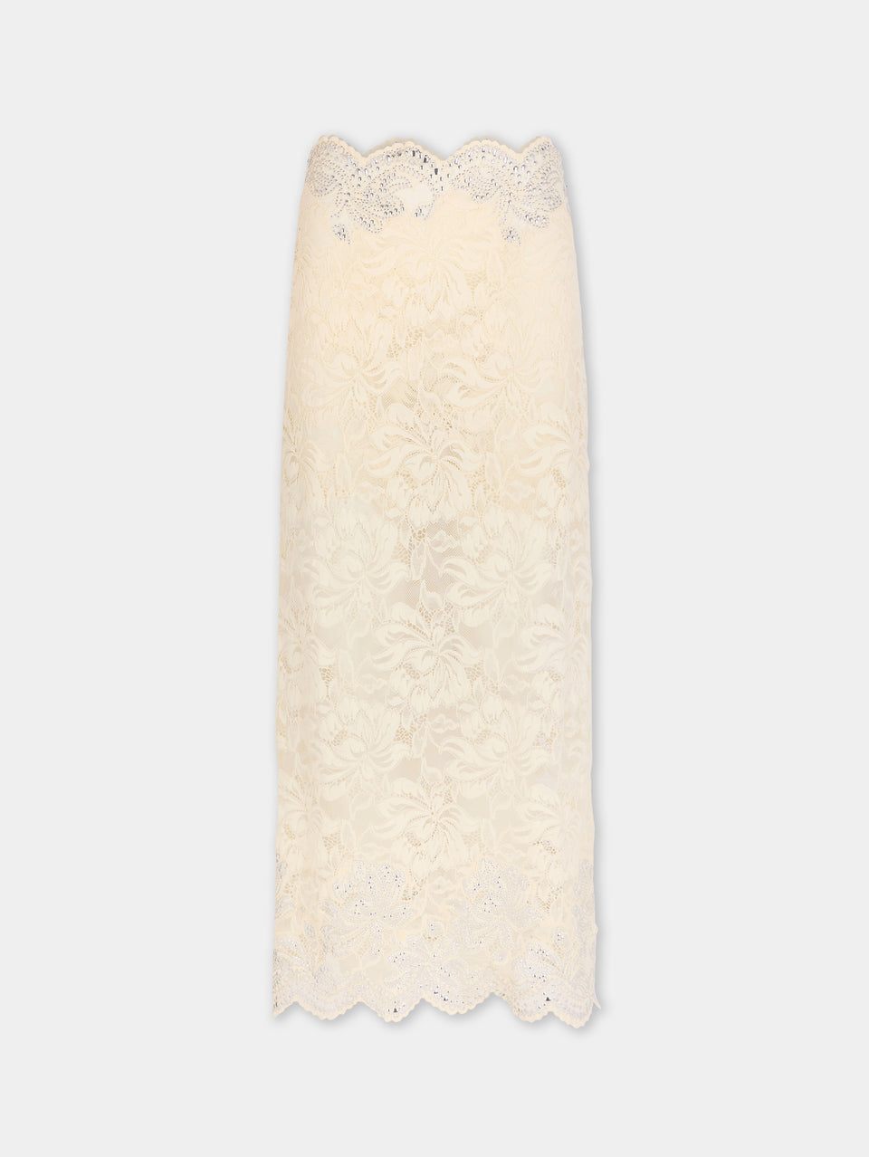 Midi skirt in lace - Image 2