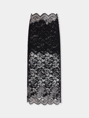 Midi skirt in lace black position 2