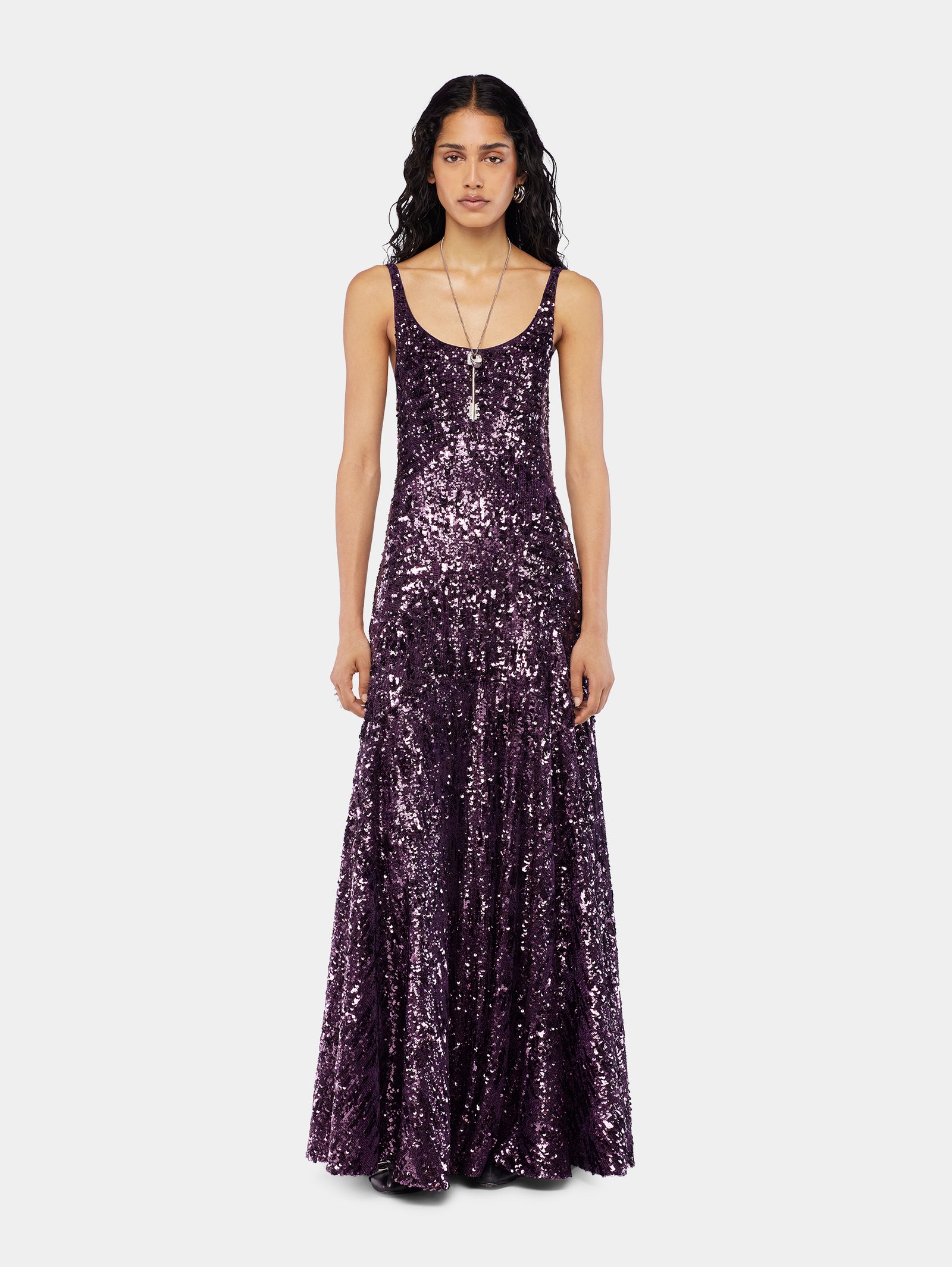 Gown sequin dress position 2 - Image 2