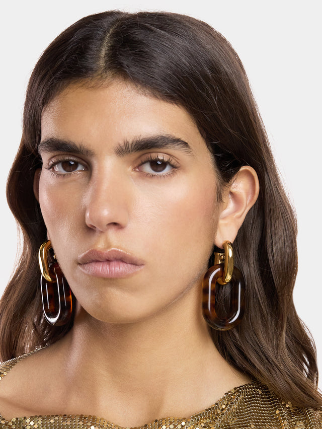 XL LINK OVERSIZED TARTARUGA EARRINGS