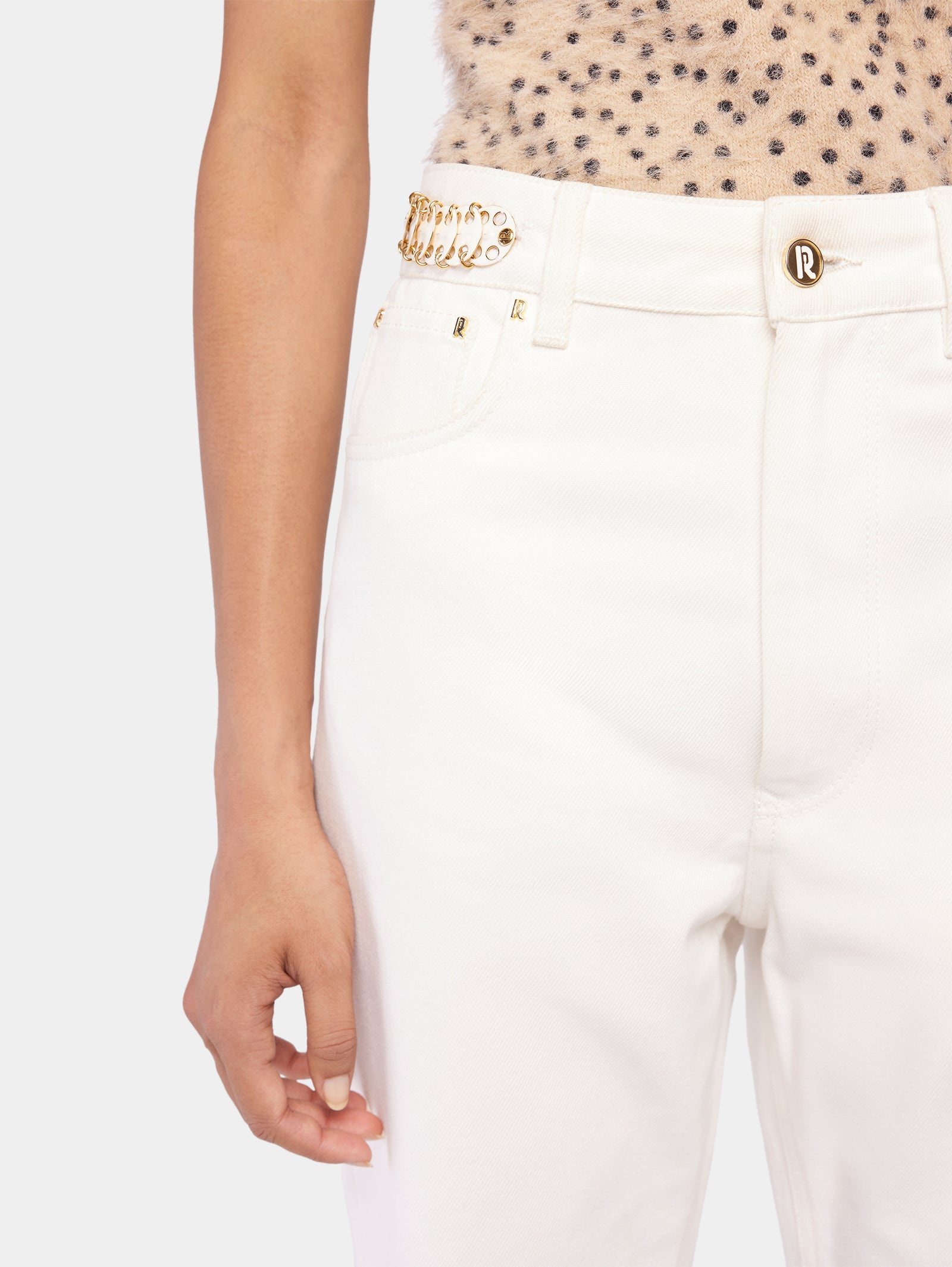 Signature off white jeans with 3969 discs position 3 - Image 3