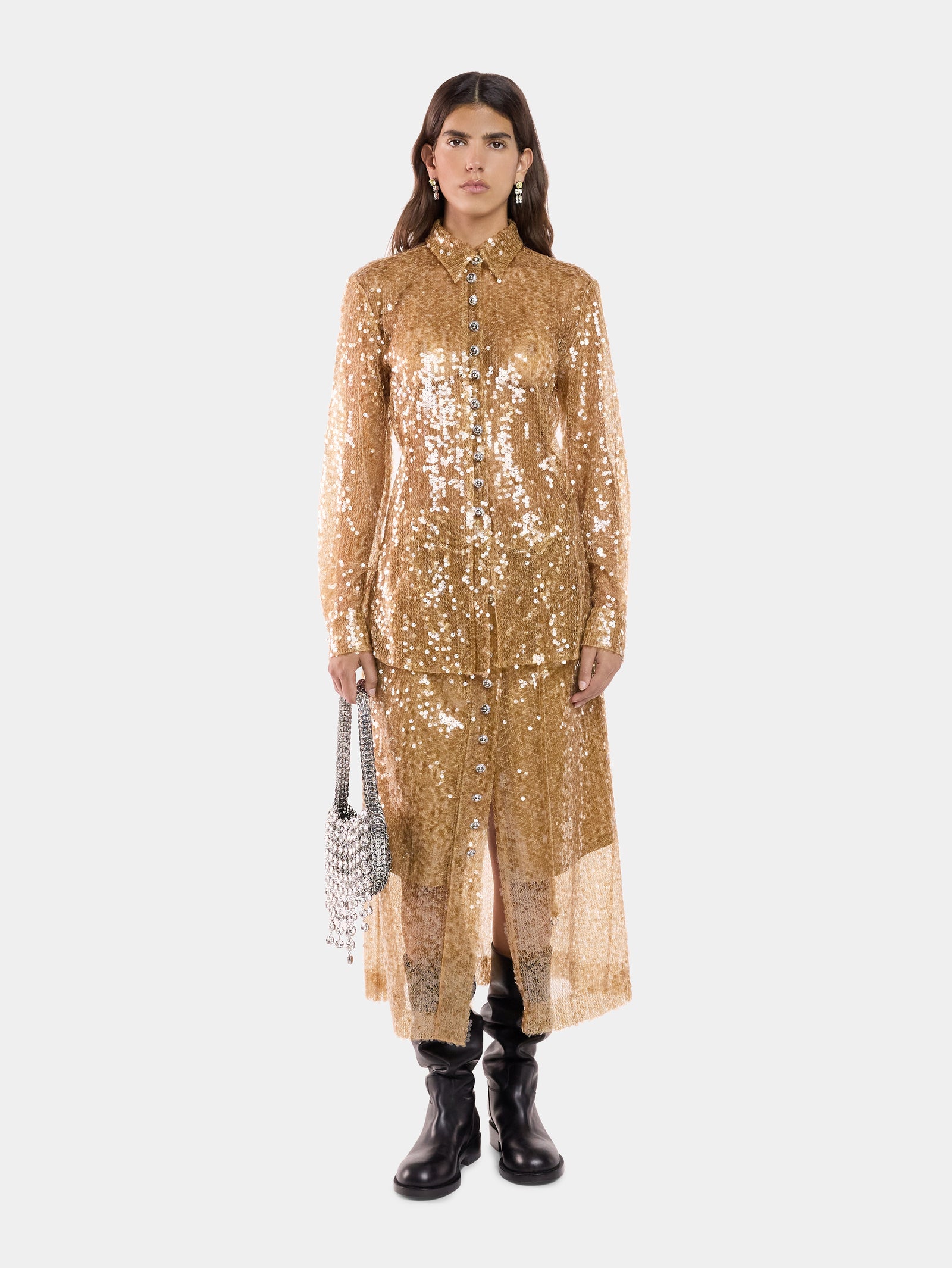 SEQUIN-EMBROIDERED SHIRT - Image 2