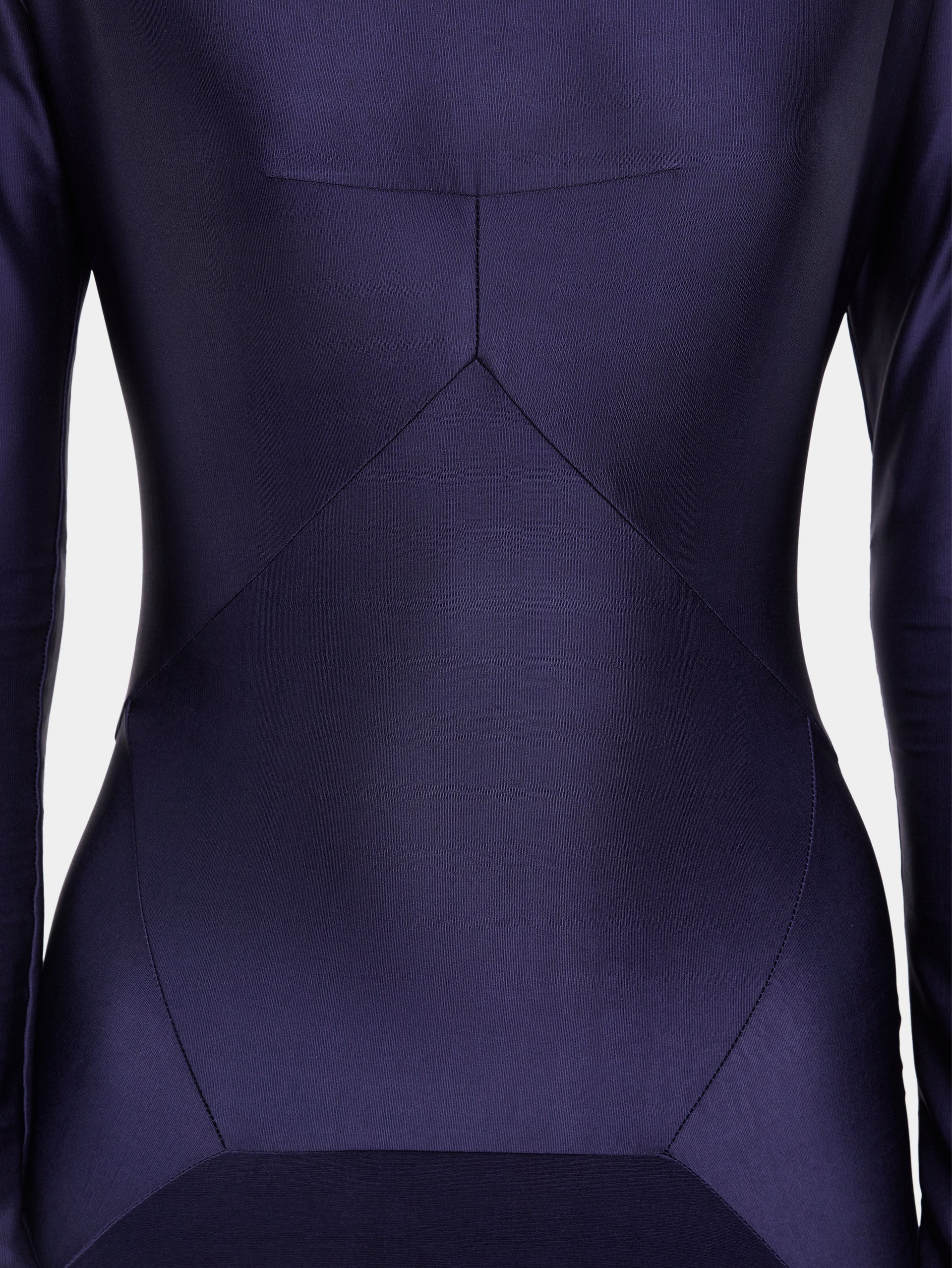 Long dress in jersey with godet details