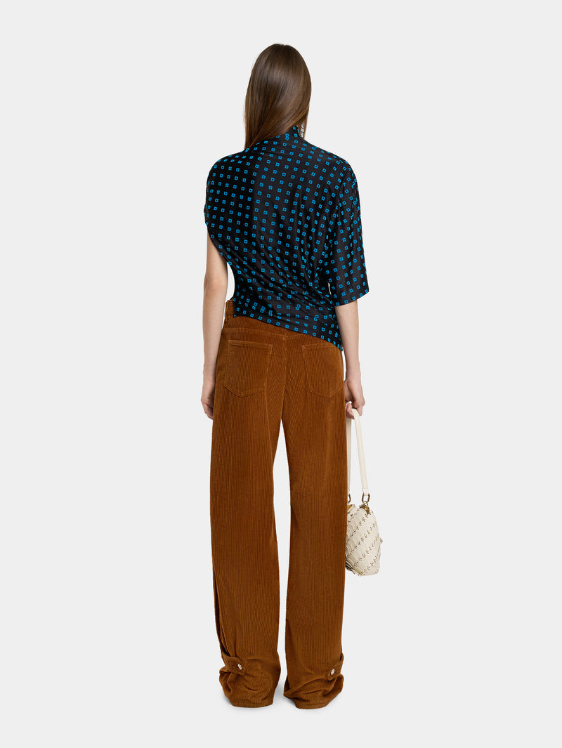 WIDE-LEG PANTS IN CORDUROY