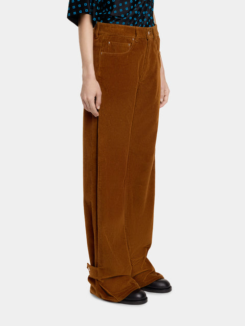 WIDE-LEG PANTS IN CORDUROY