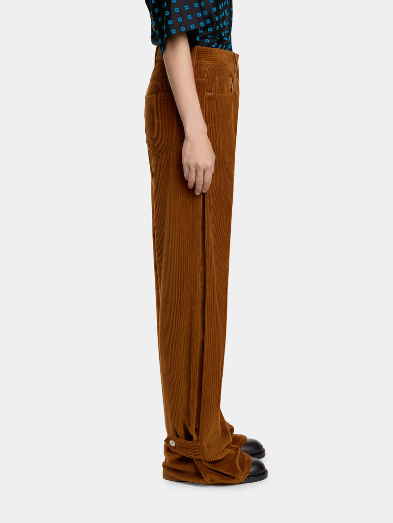 WIDE-LEG PANTS IN CORDUROY