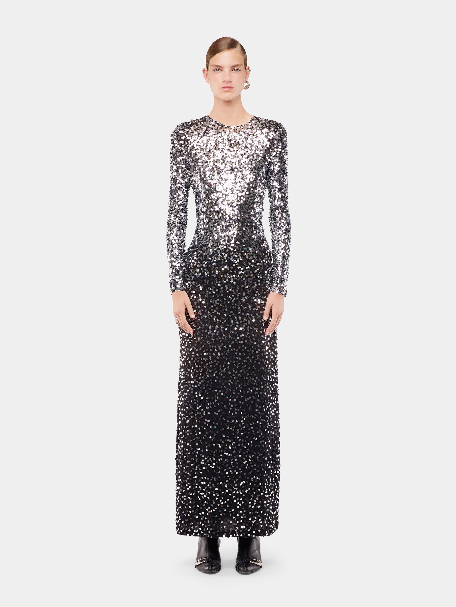 Long dress in jersey second-skin position 2 - Image 2
