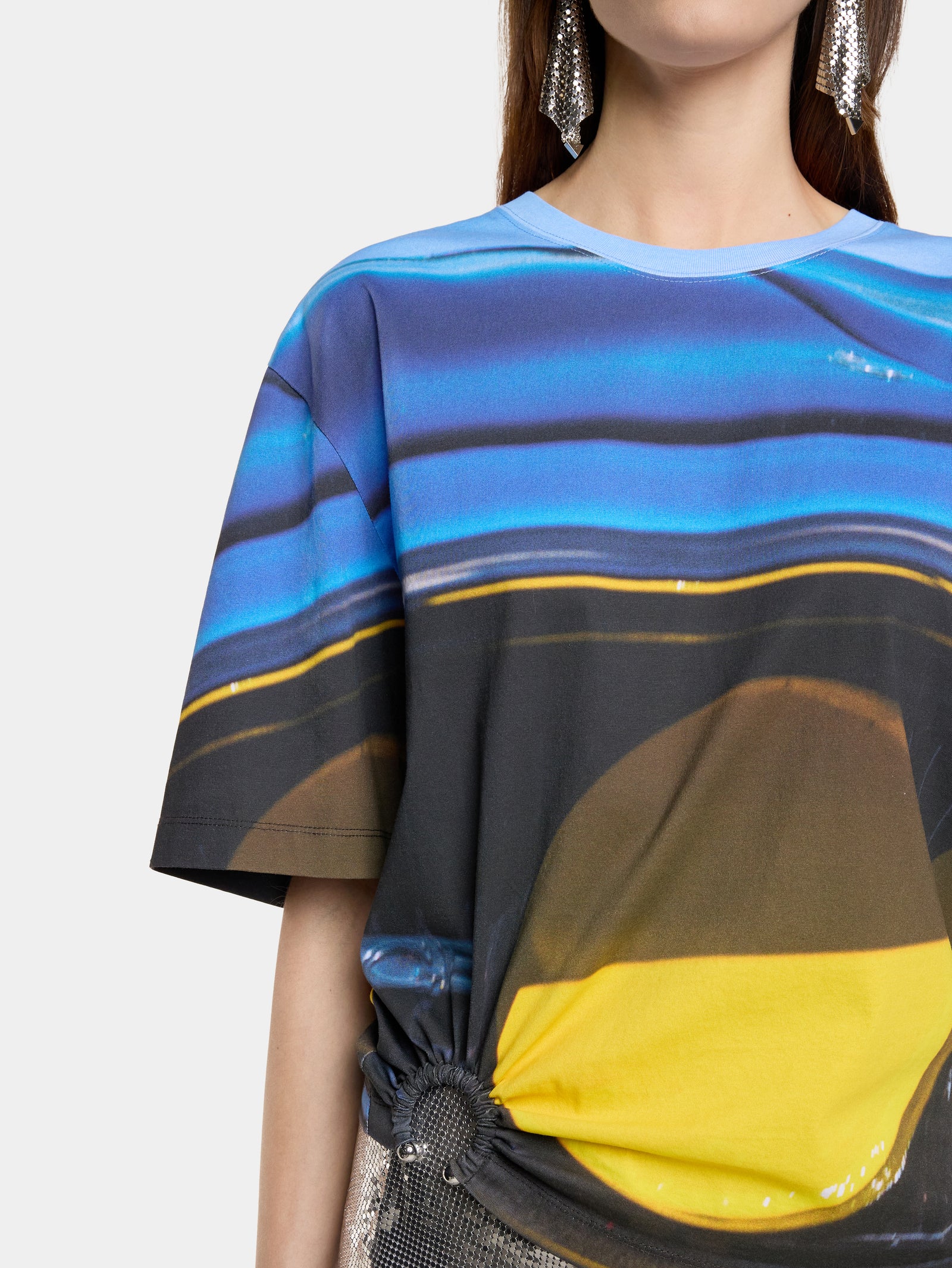PIERCING TEE-SHIRT "FAST CARS" IN JERSEY - Image 2
