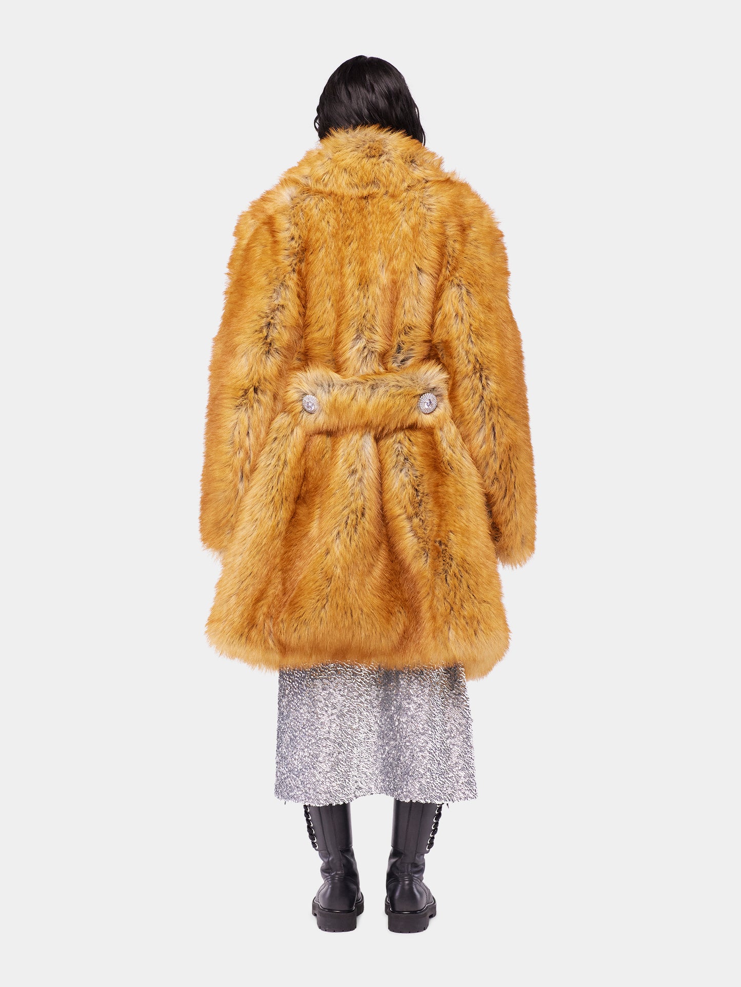 Fake fur coat