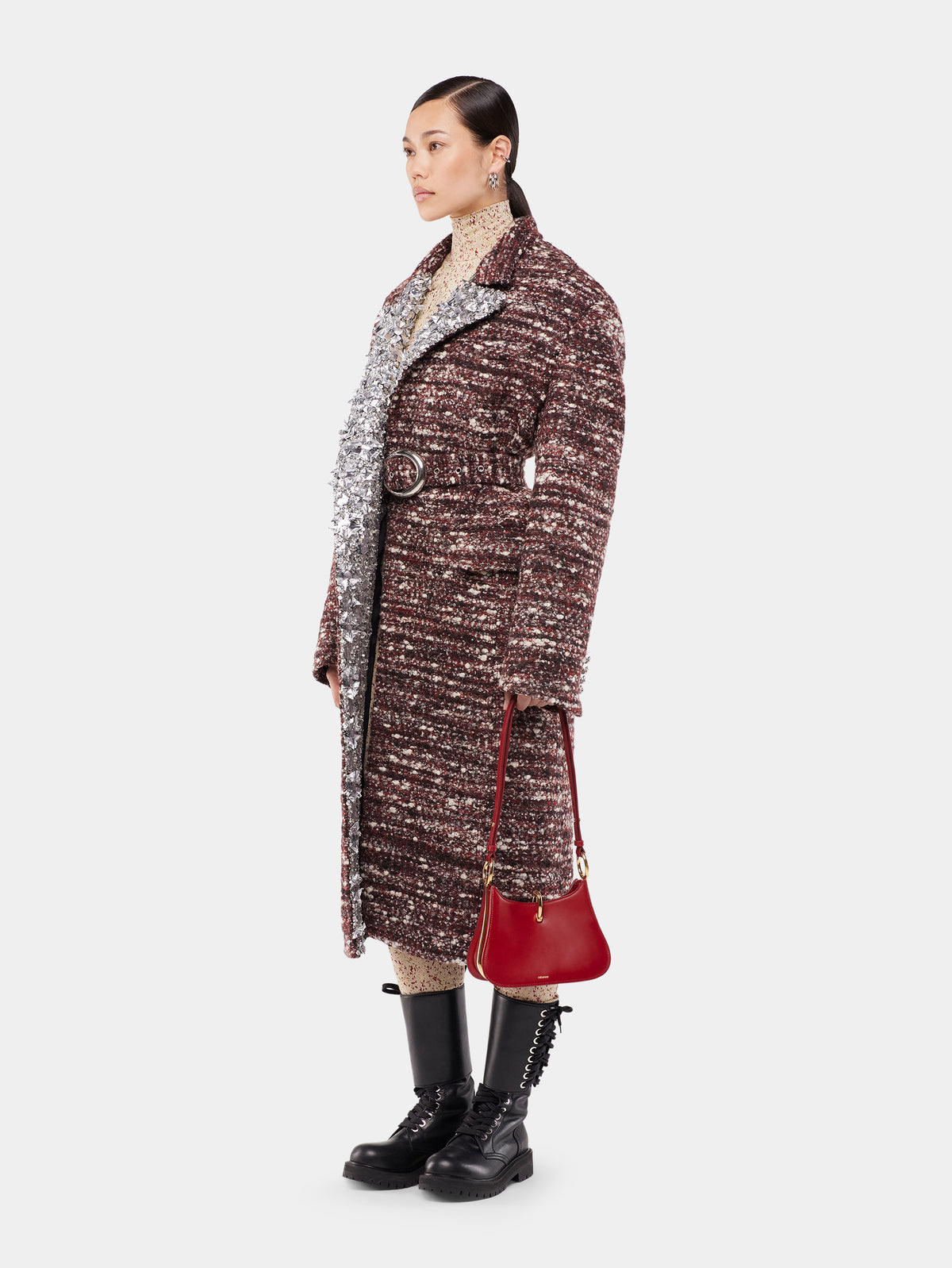 Tailored coat in wool position 3 - Image 3
