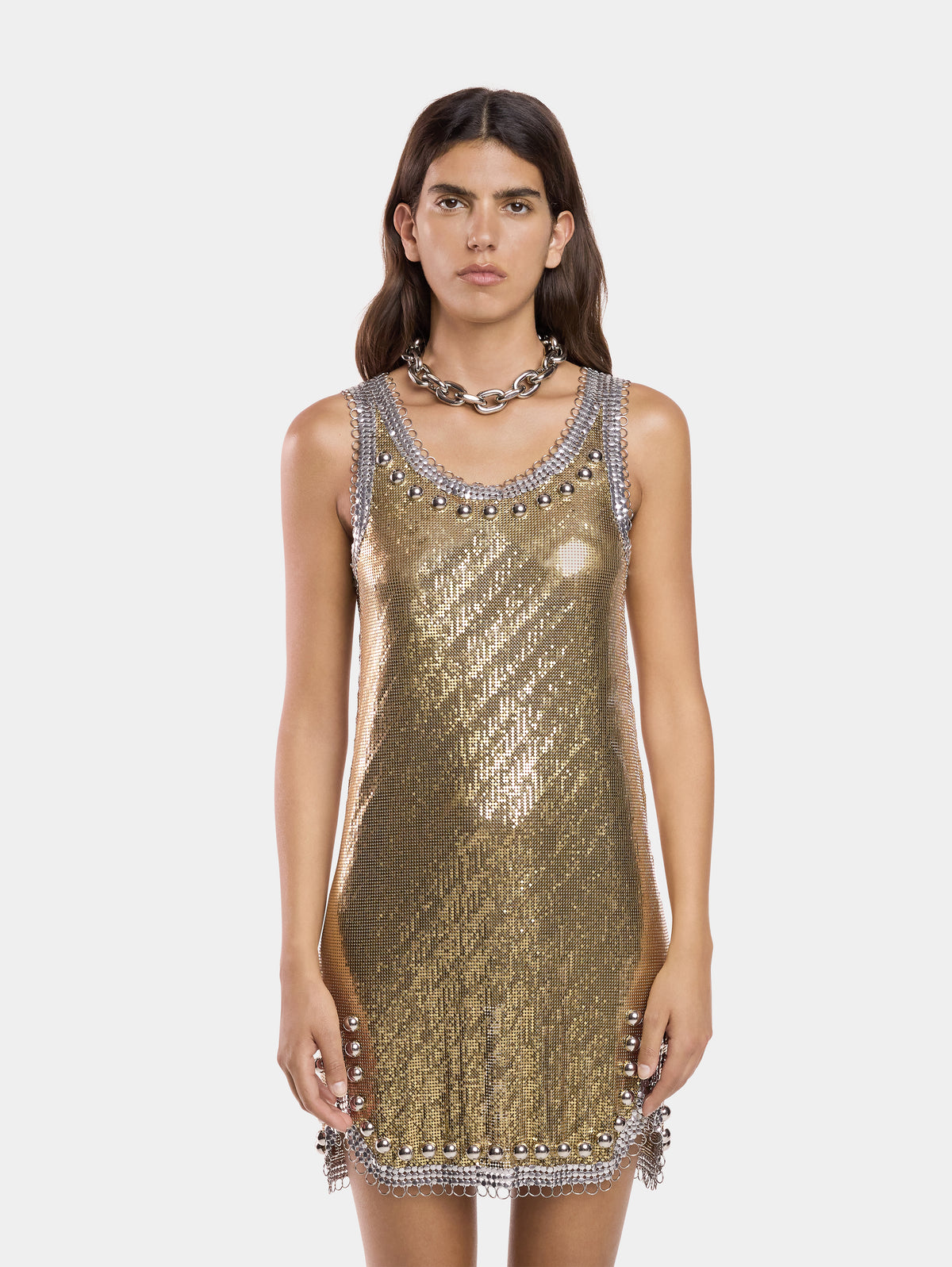 SHORT DRESS IN MESH