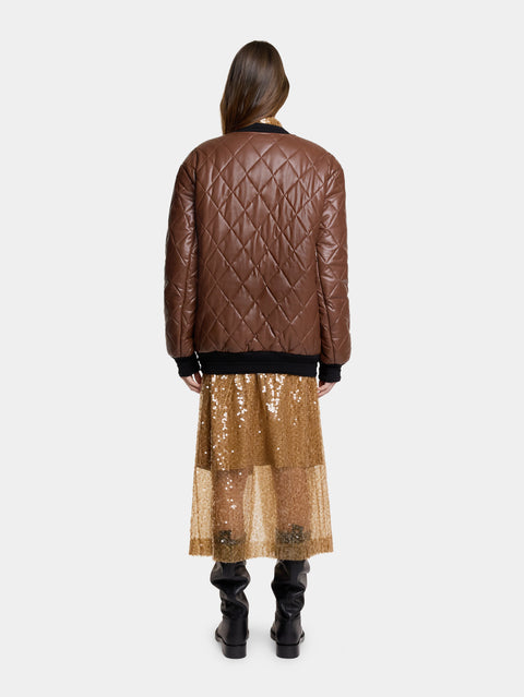 LONG QUILTED BLOUSON