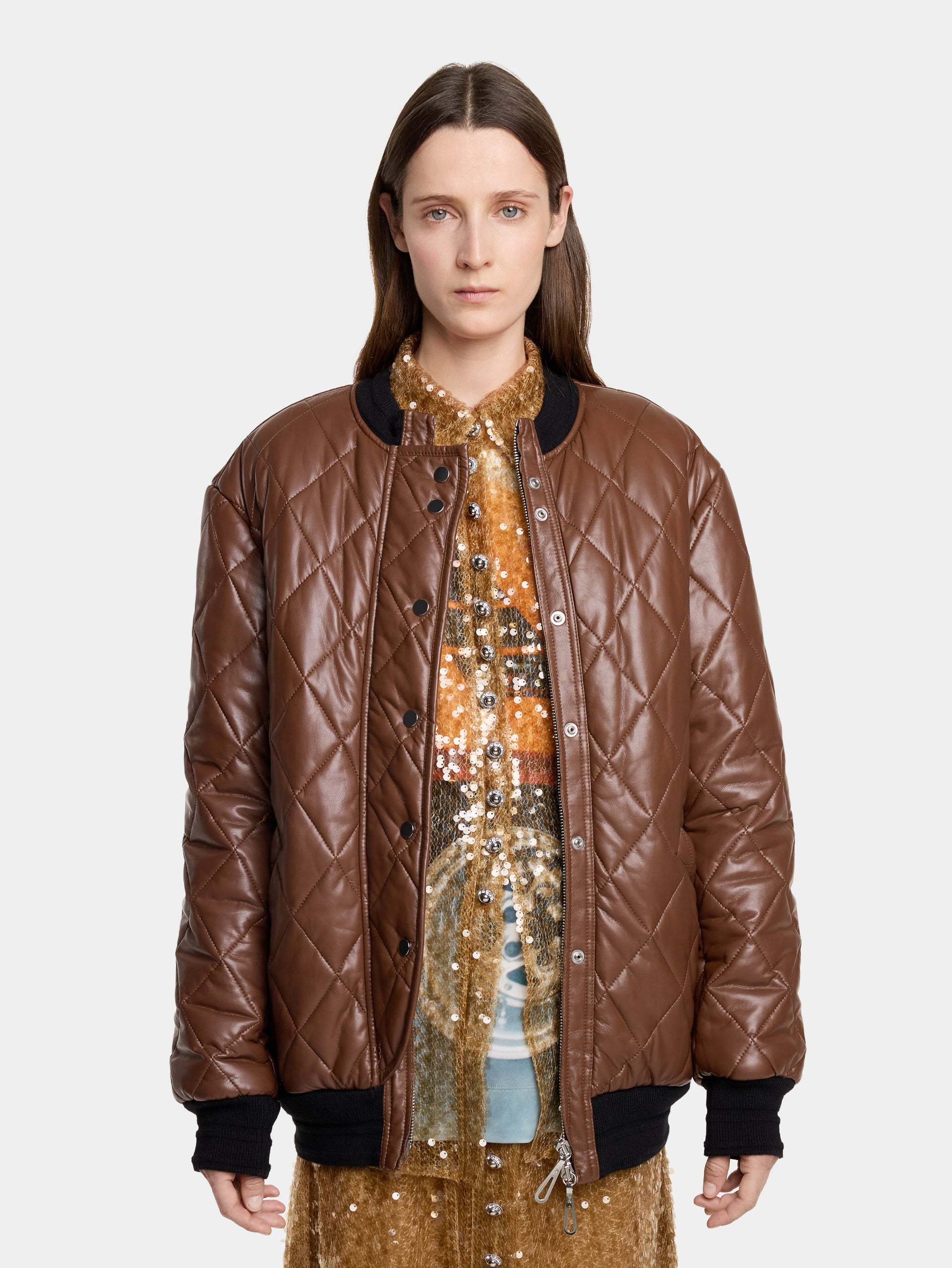 LONG QUILTED BLOUSON