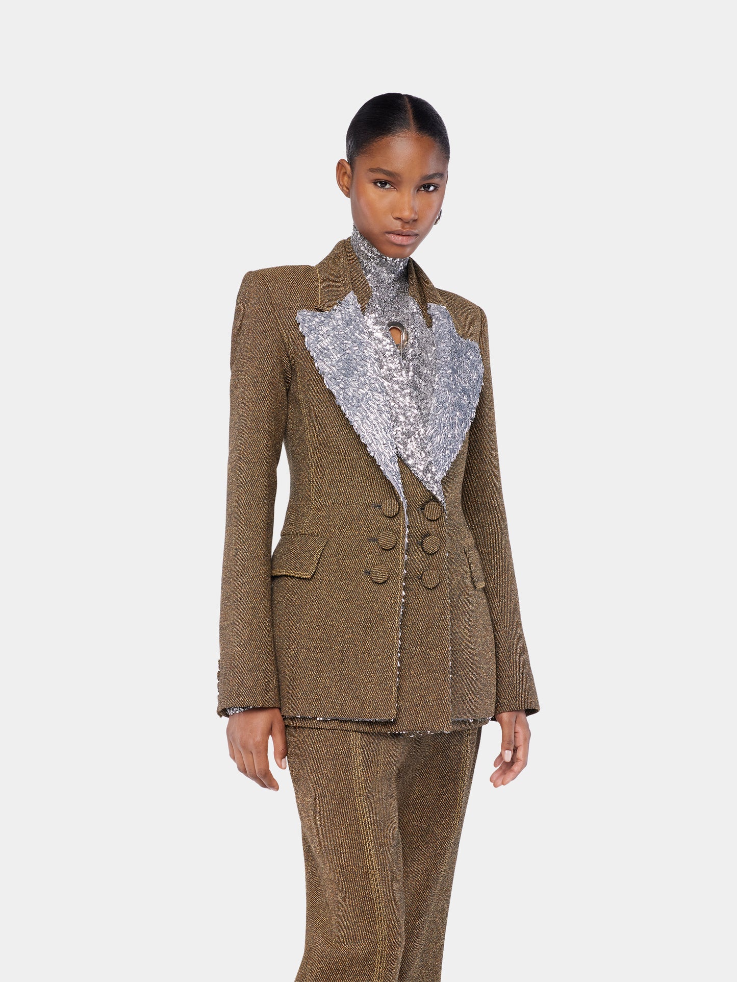 Tailored blazer in wool position 4