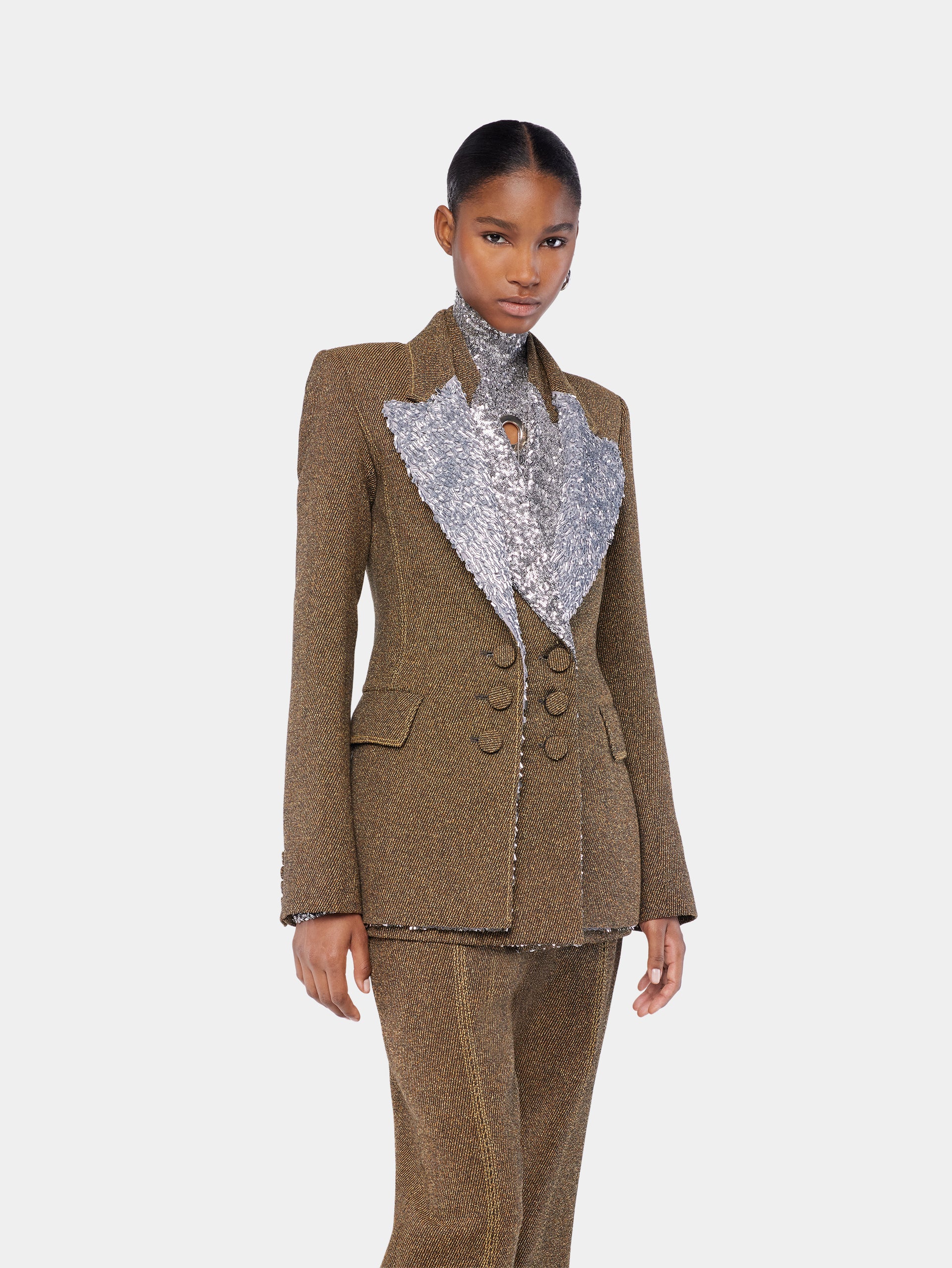 Tailored blazer in wool position 4