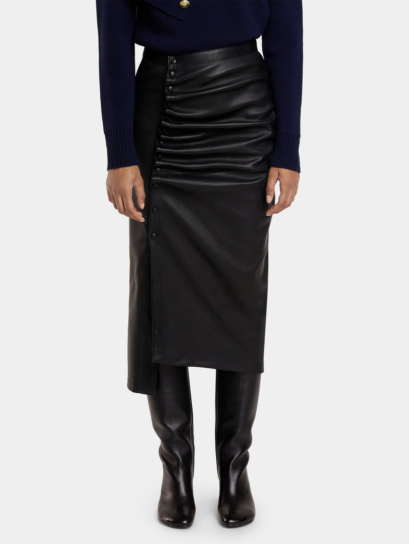 MIDI-SKIRT IN LAMBSKIN