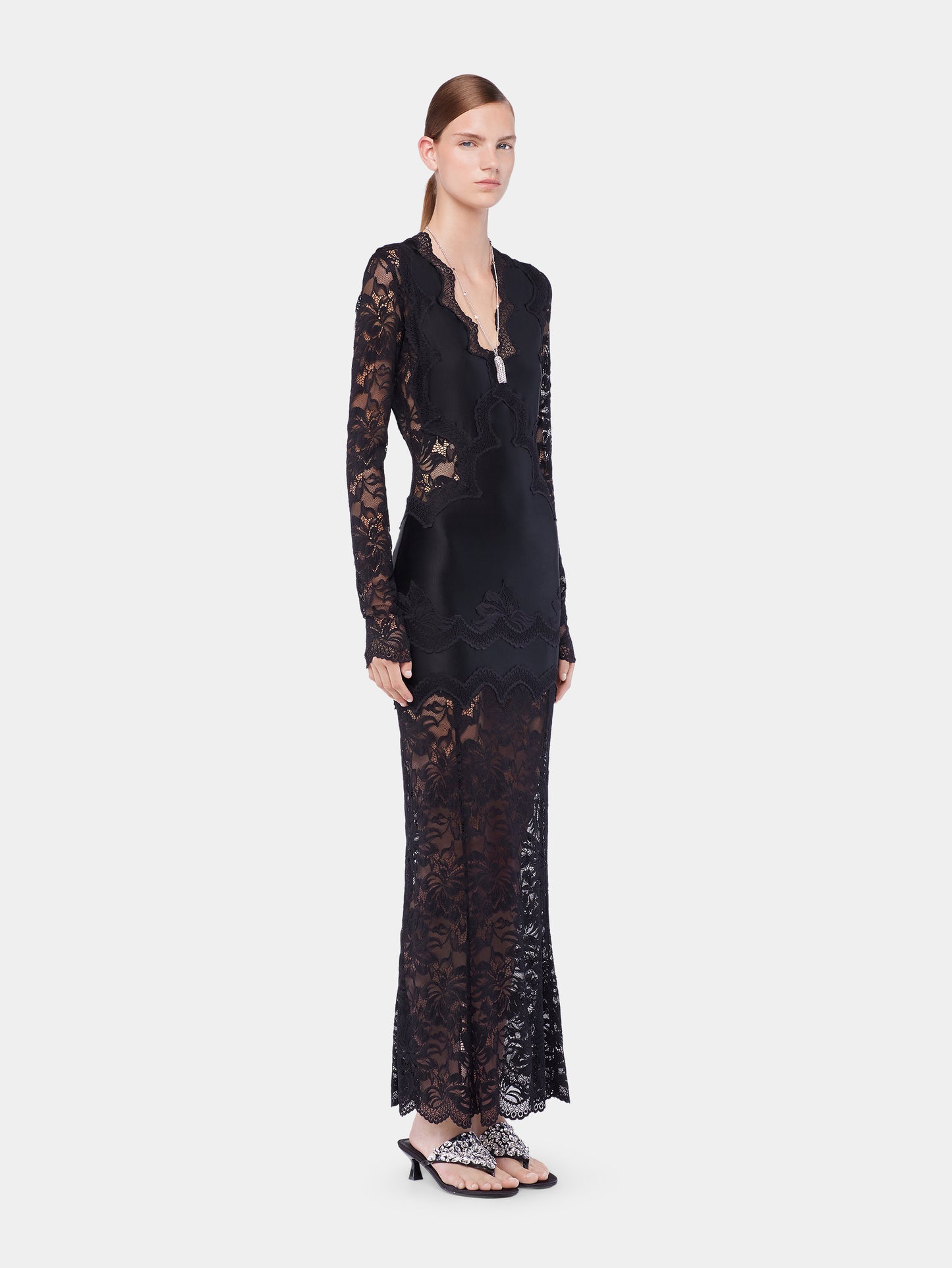 Long lace dress