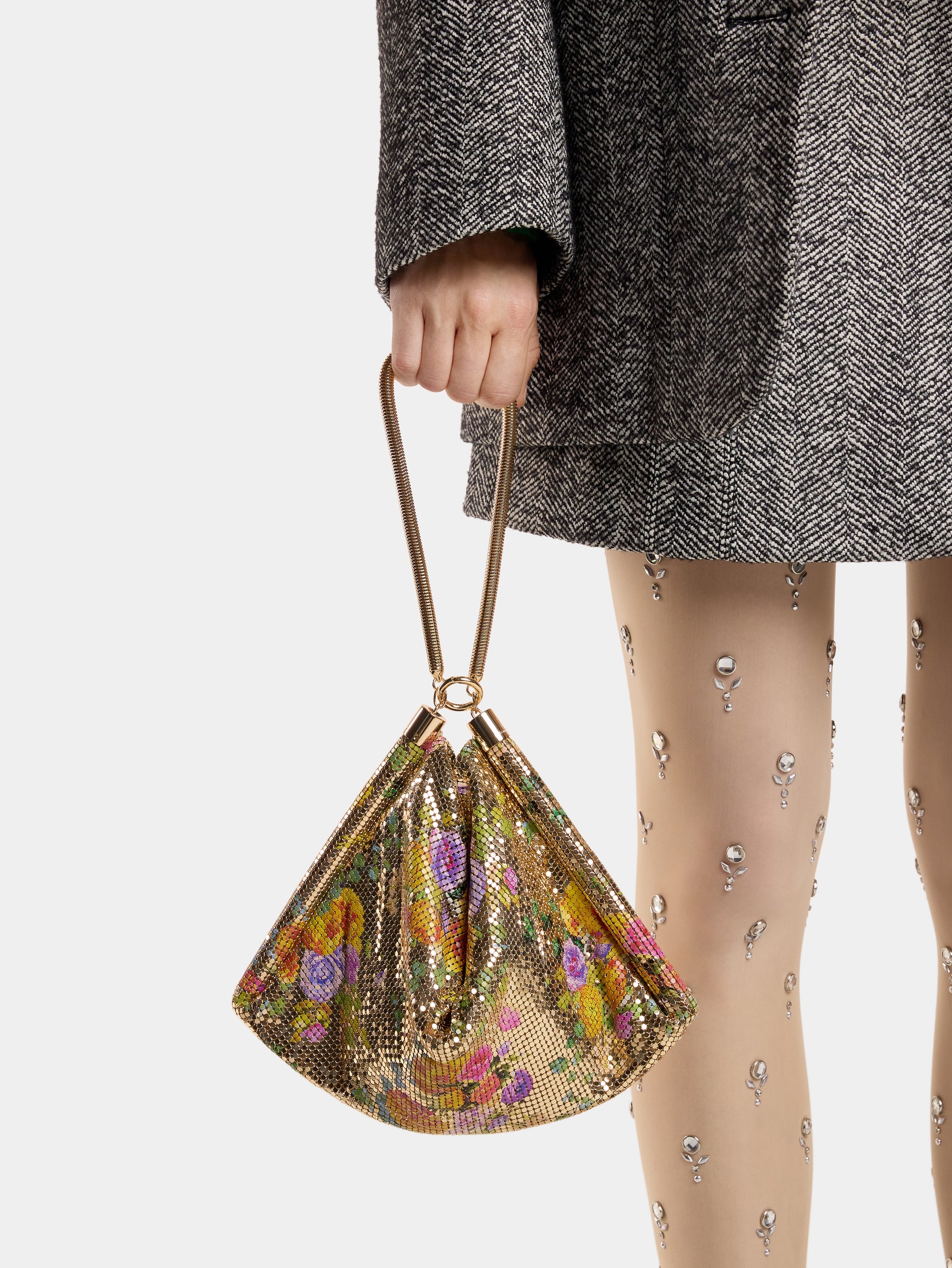 PIXEL TUBE BAG IN PRINTED MESH