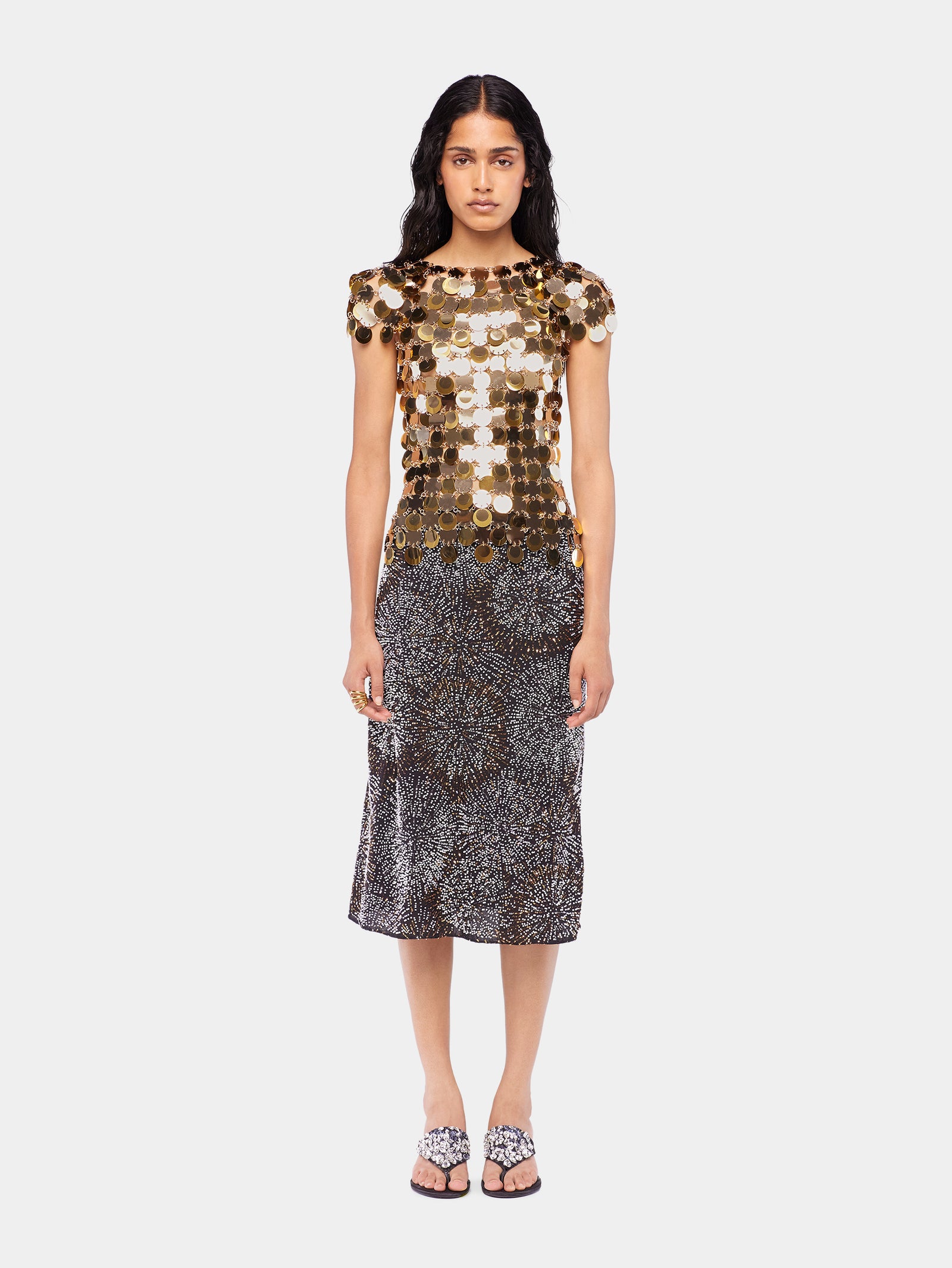 The gold Sparkle disc top position 2 - Image 2