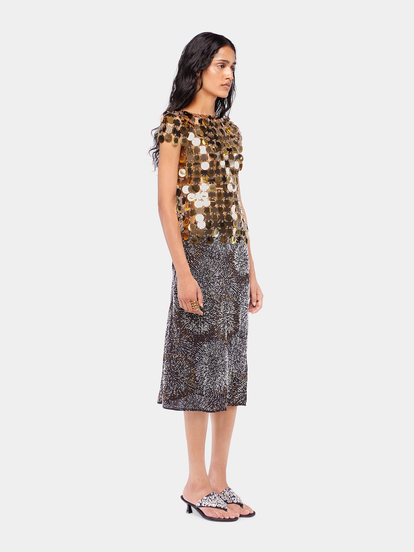 The gold Sparkle disc top position 3 - Image 3