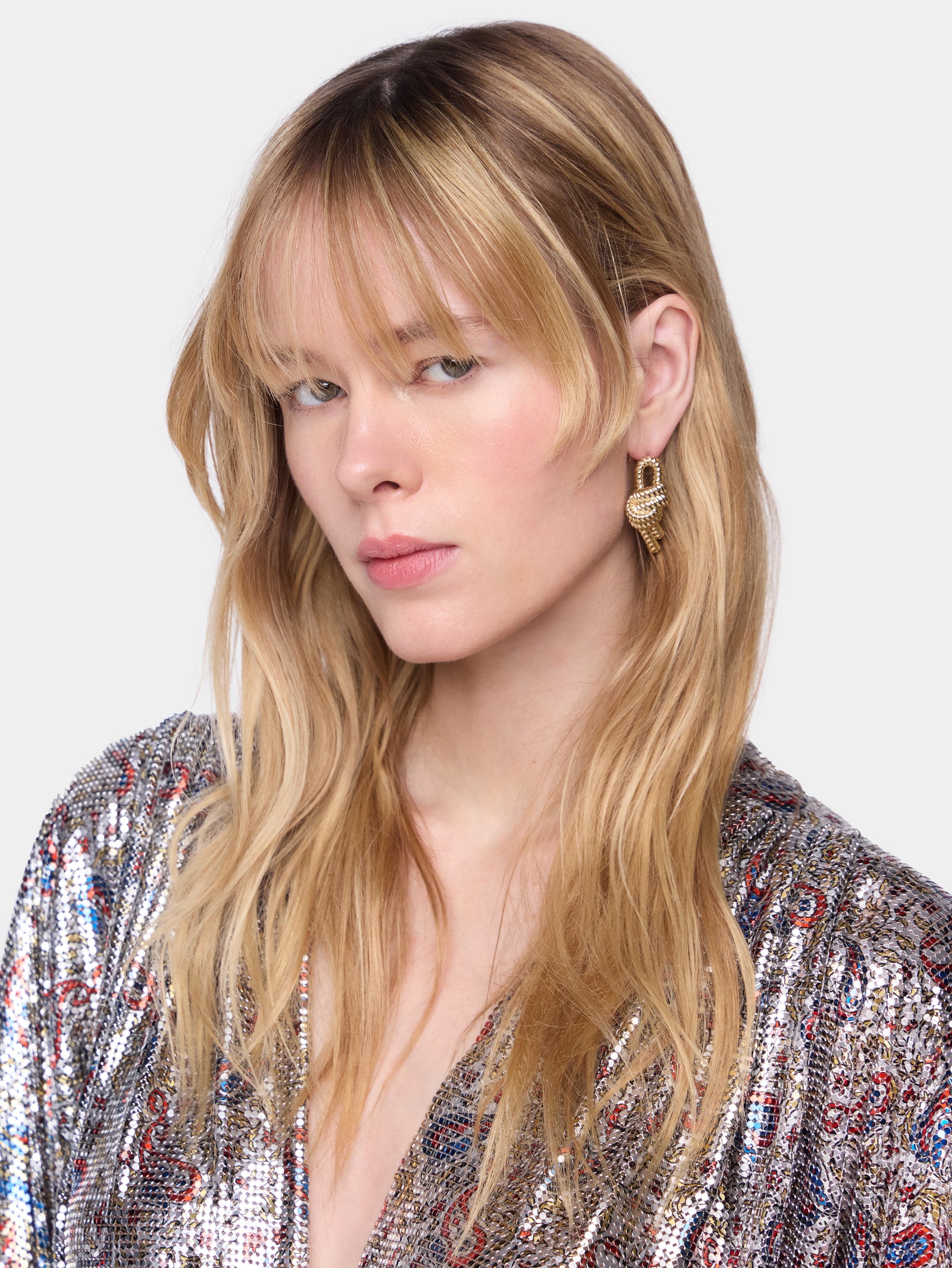 Marine knot earrings position 2 - Image 2