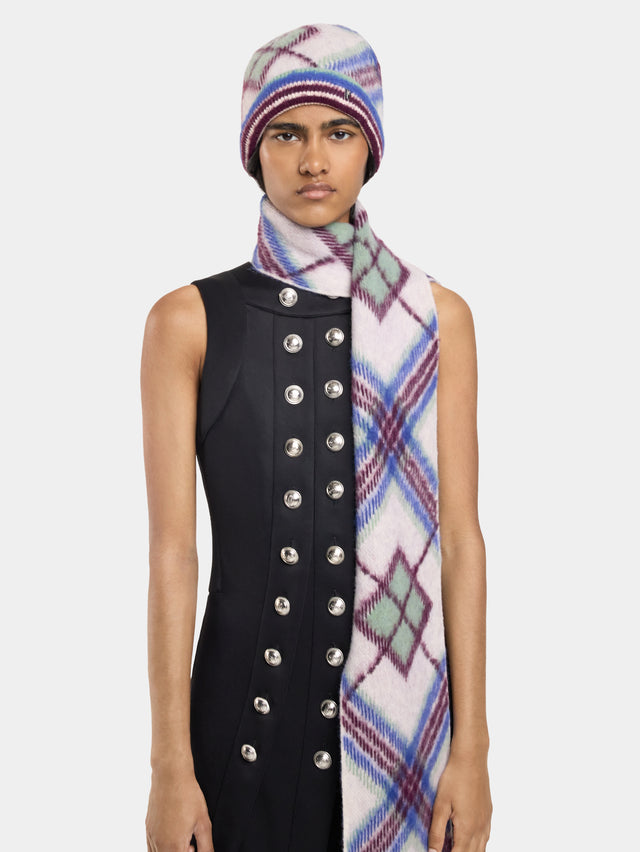 SCARF IN JACQUARD WOOL BLEND