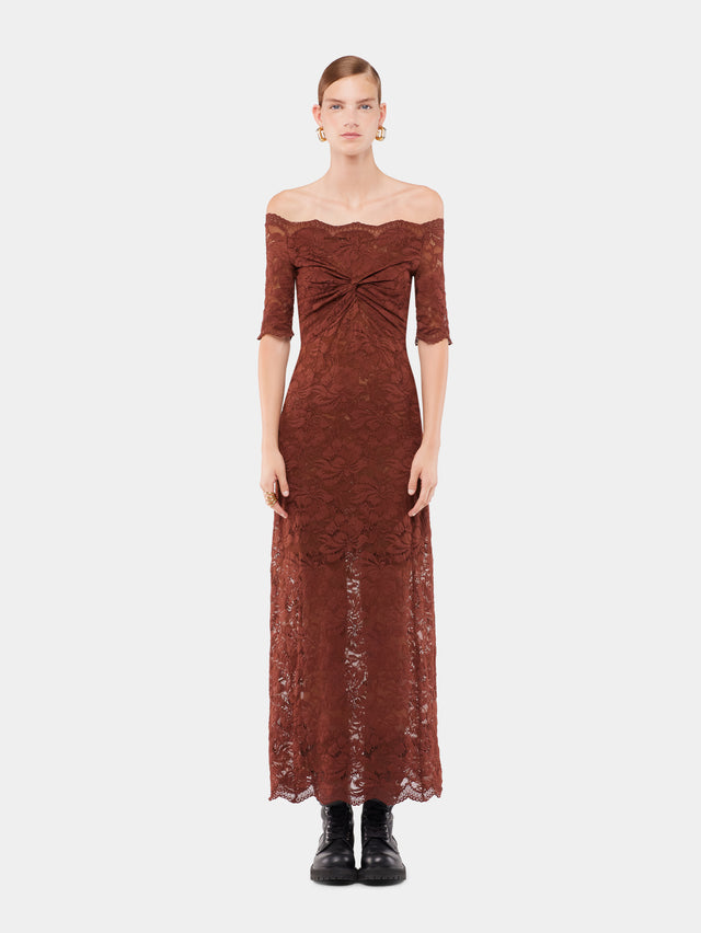 Midi dress in lace - Image 2