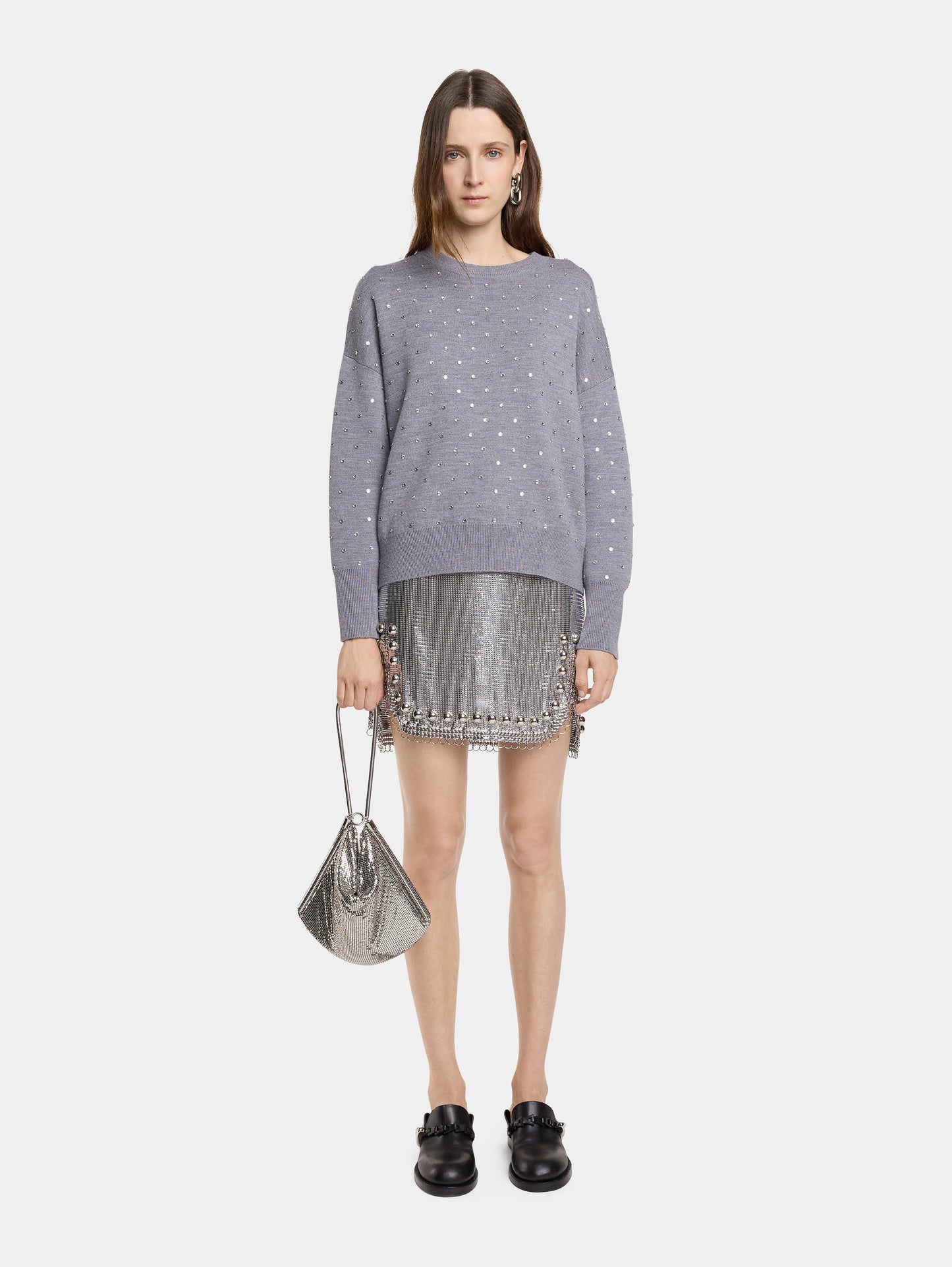 SHORT SKIRT IN MESH