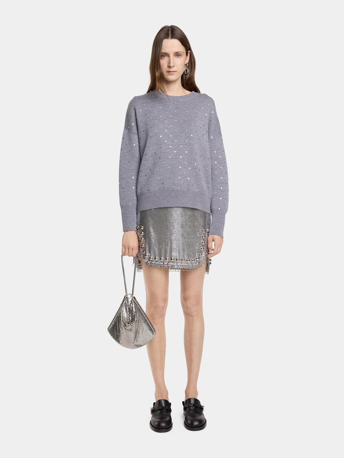SHORT SKIRT IN MESH - Image 2