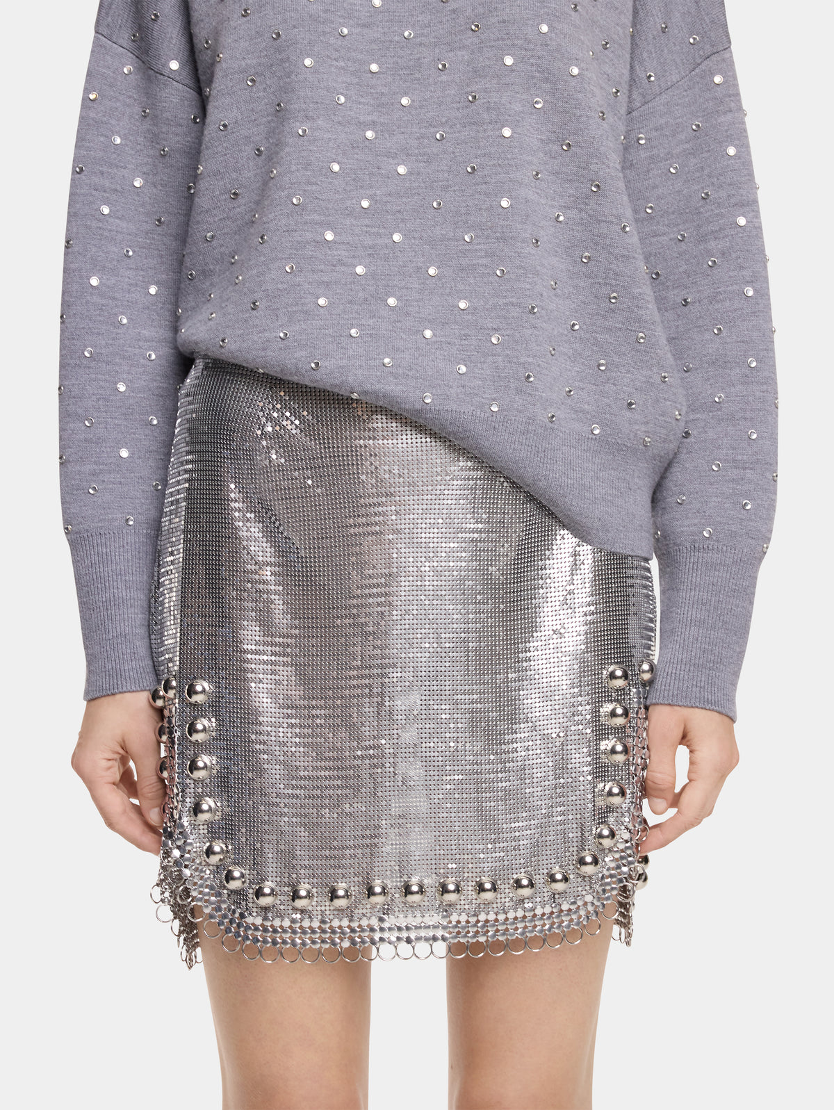 SHORT SKIRT IN MESH - Image 3