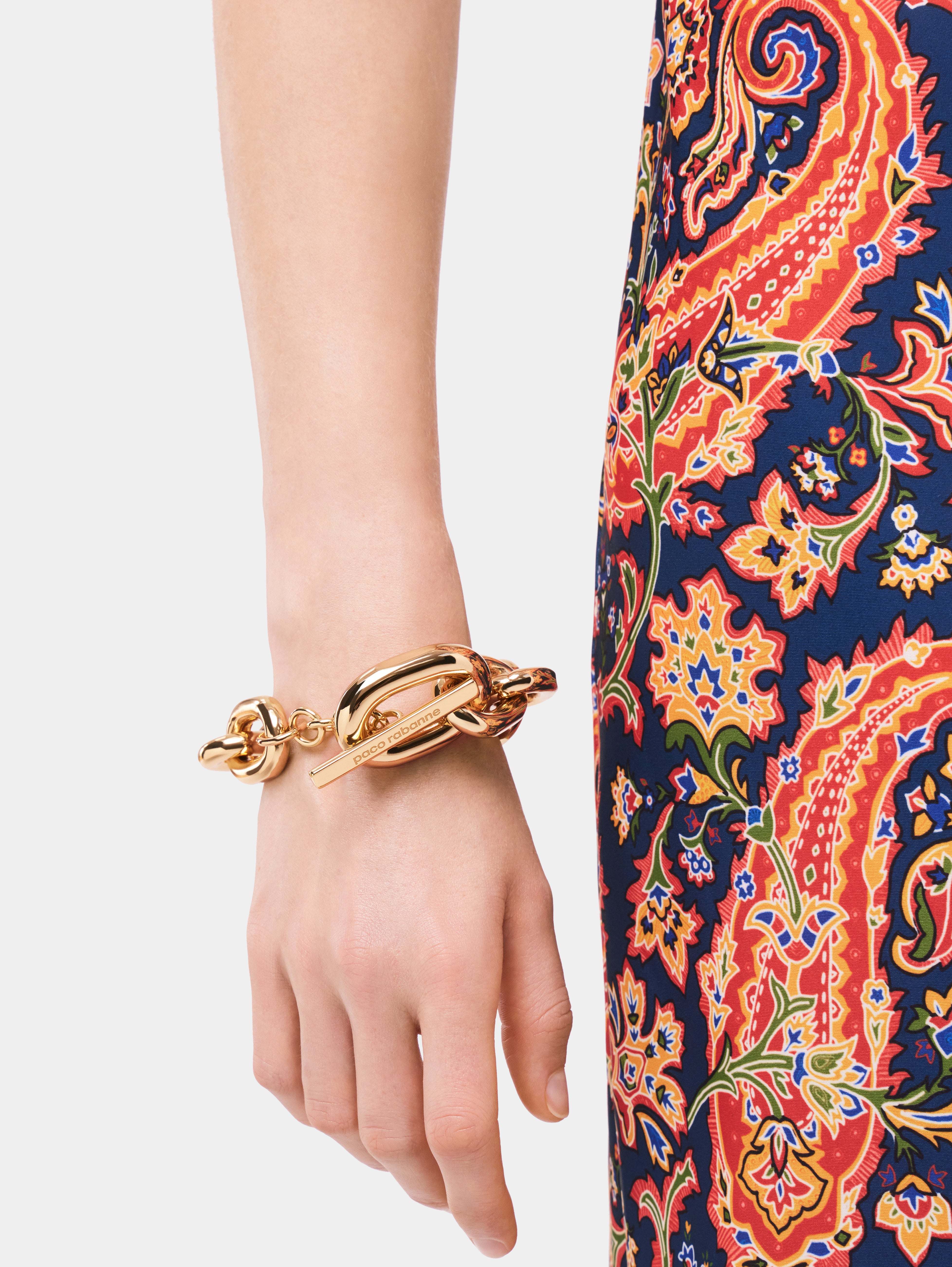 Gold XL link bracelet | Rabanne