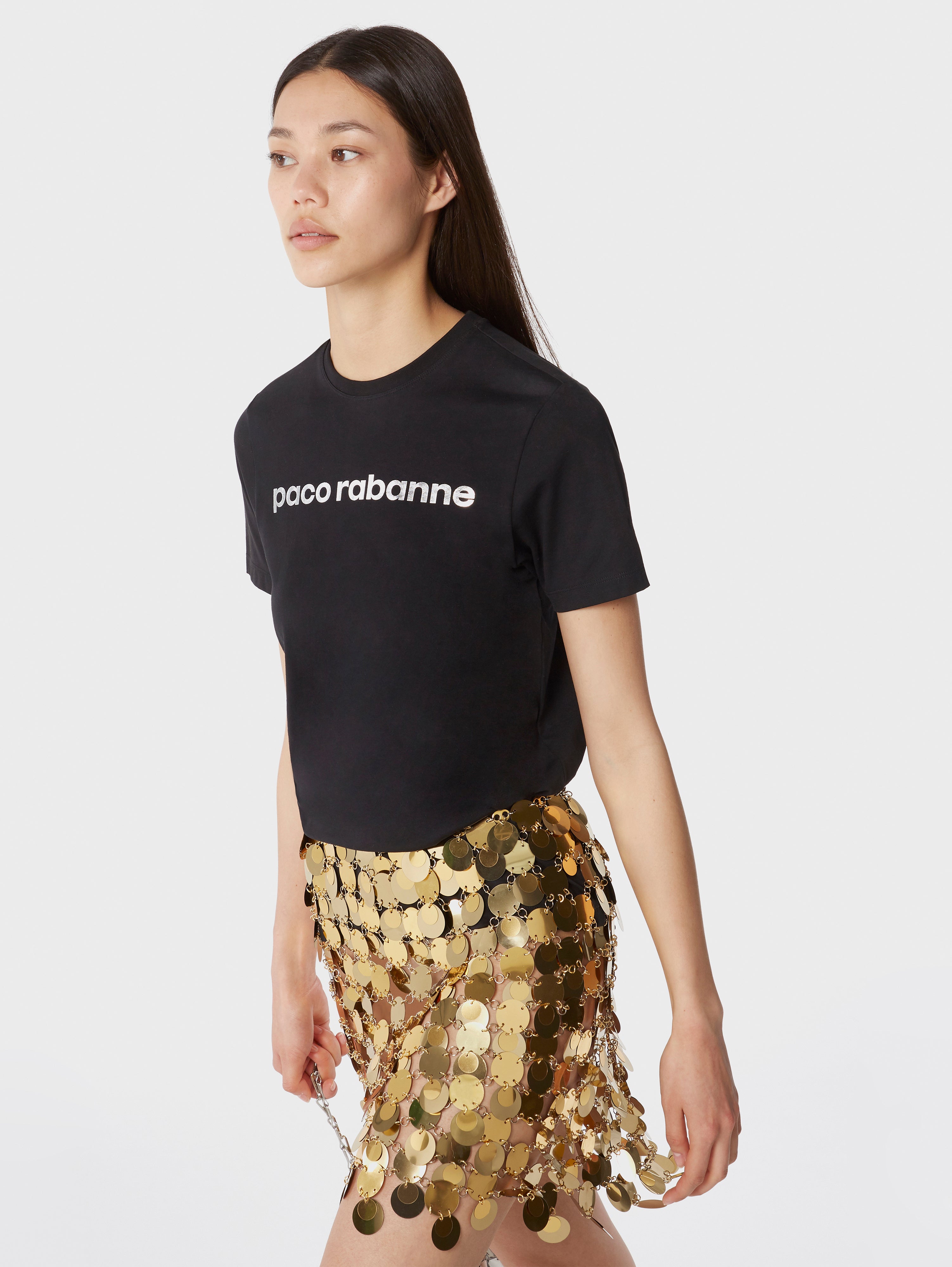 The gold sparkle discs skirt | Rabanne