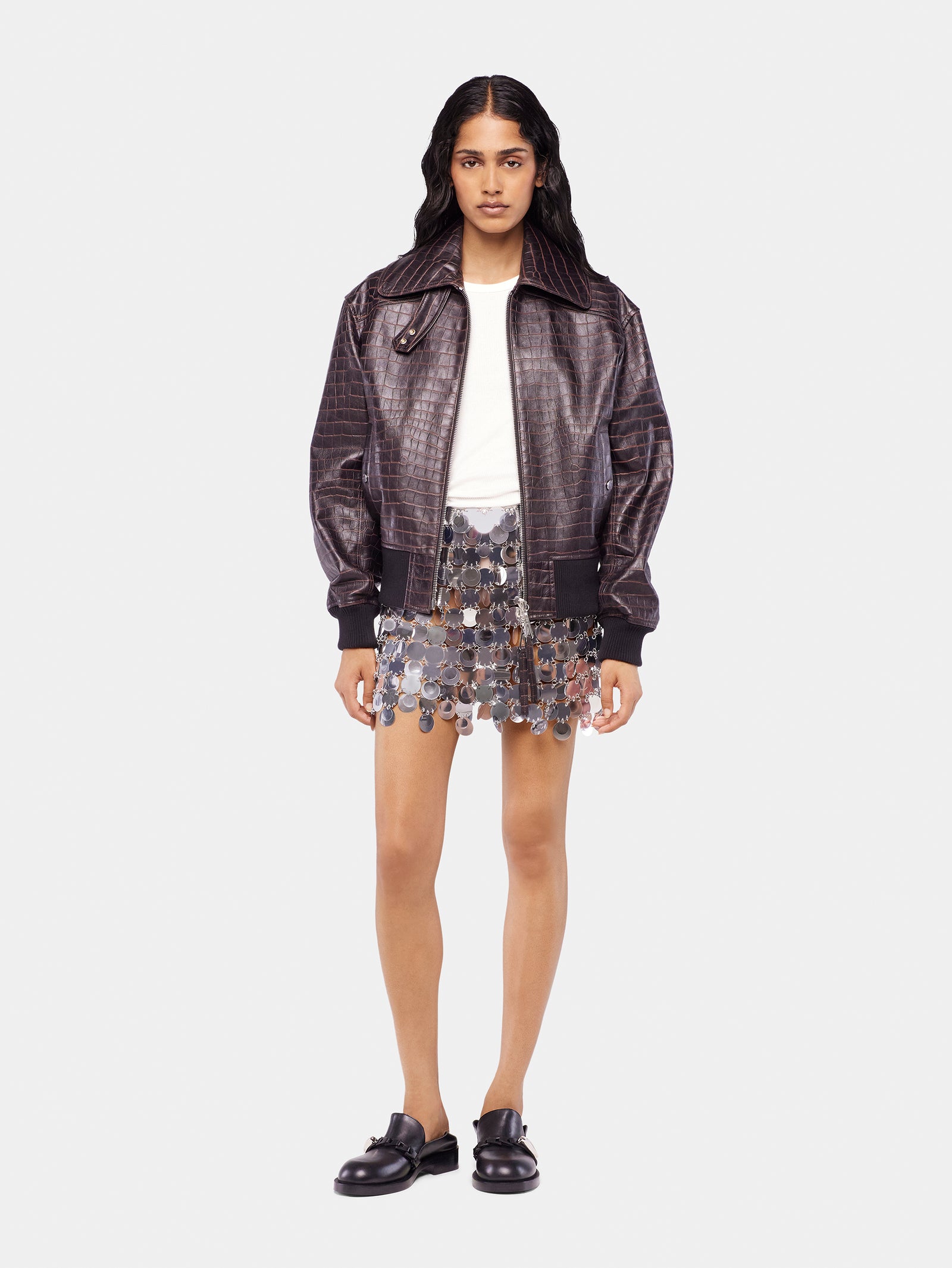 The silver sparkle discs skirt position 2 - Image 2