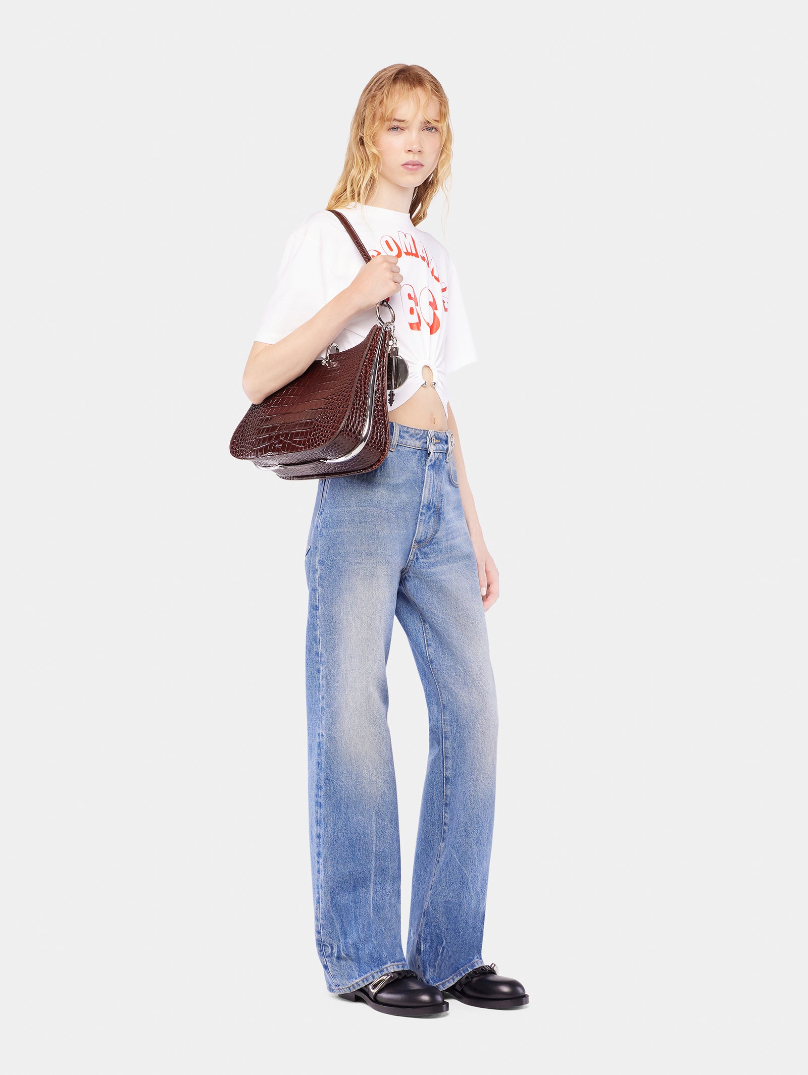 Flared jeans embellished with 3969 discs position 3 - Image 3
