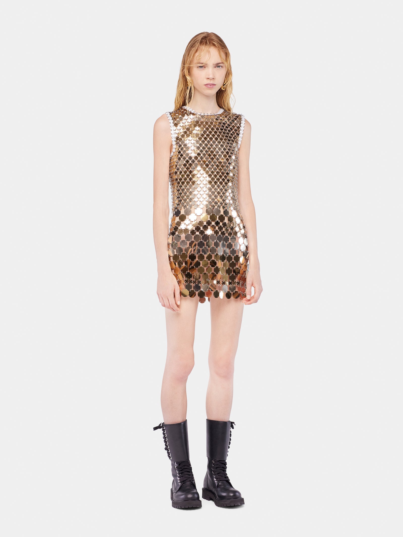 Mini dress gold in assembly position 2 - Image 2