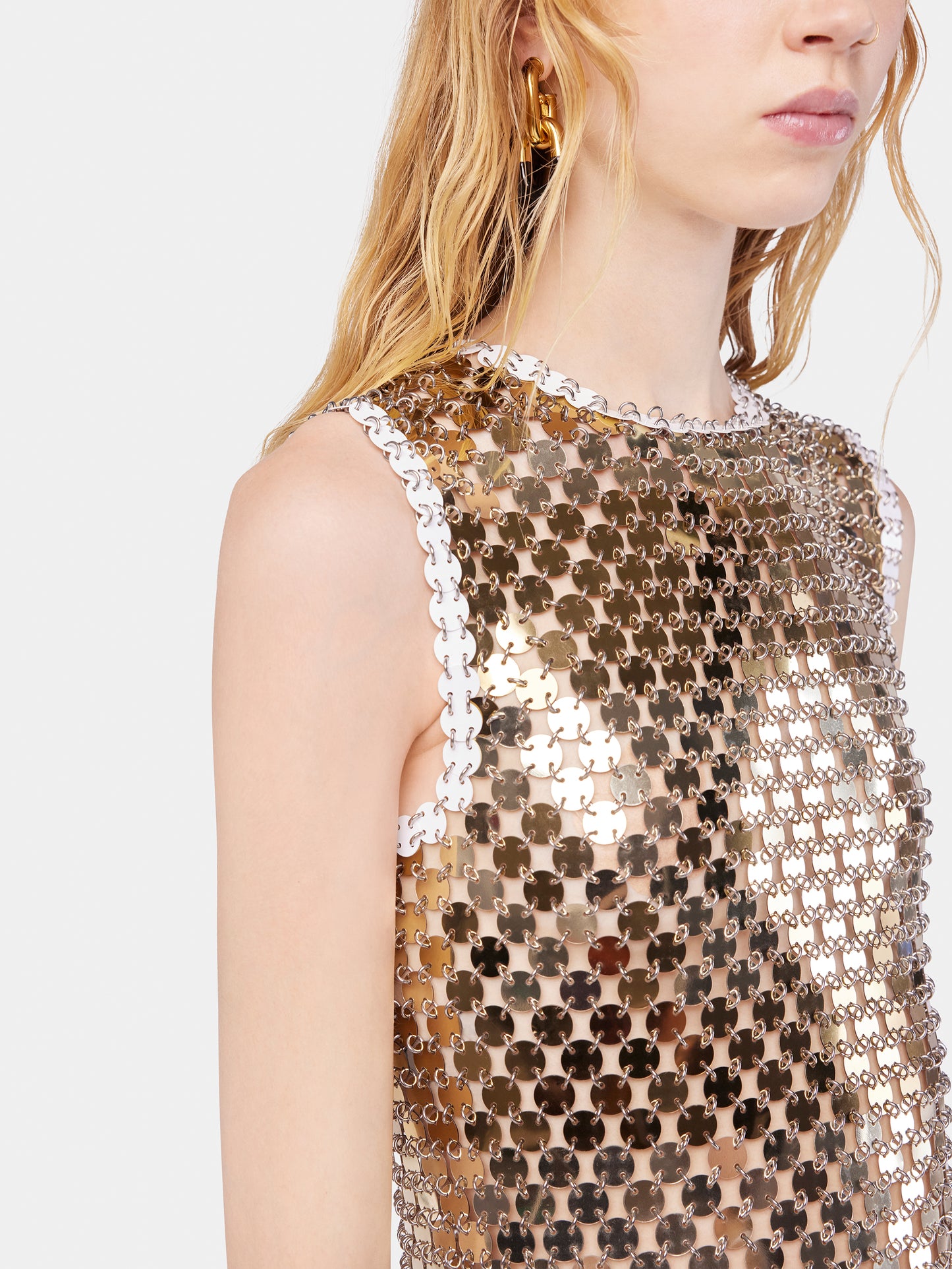 Mini dress in assembly