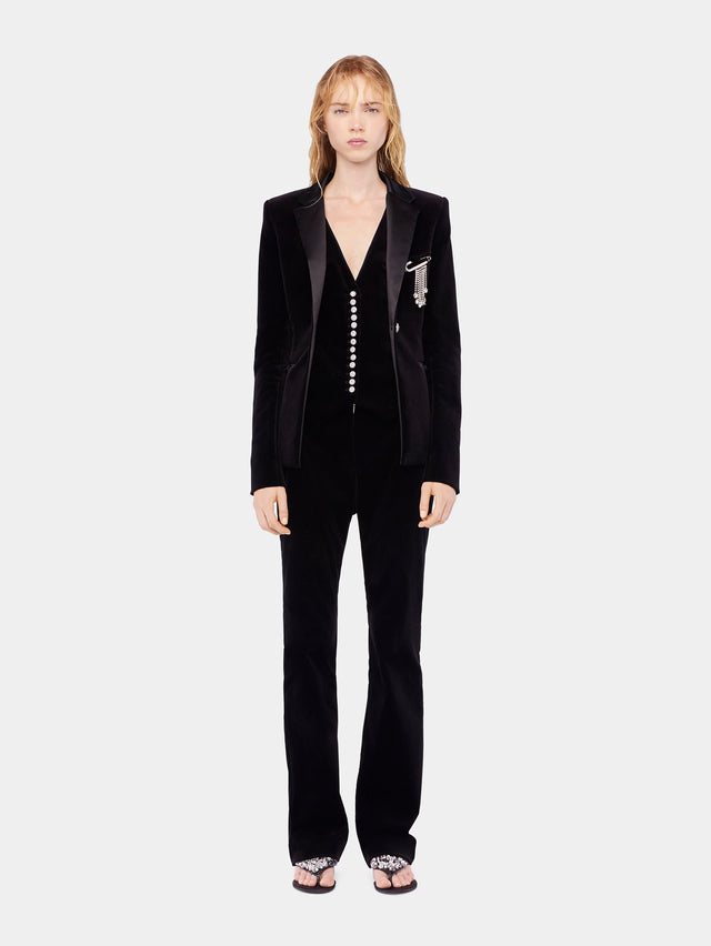 Velvet tailored trousers - Image 2