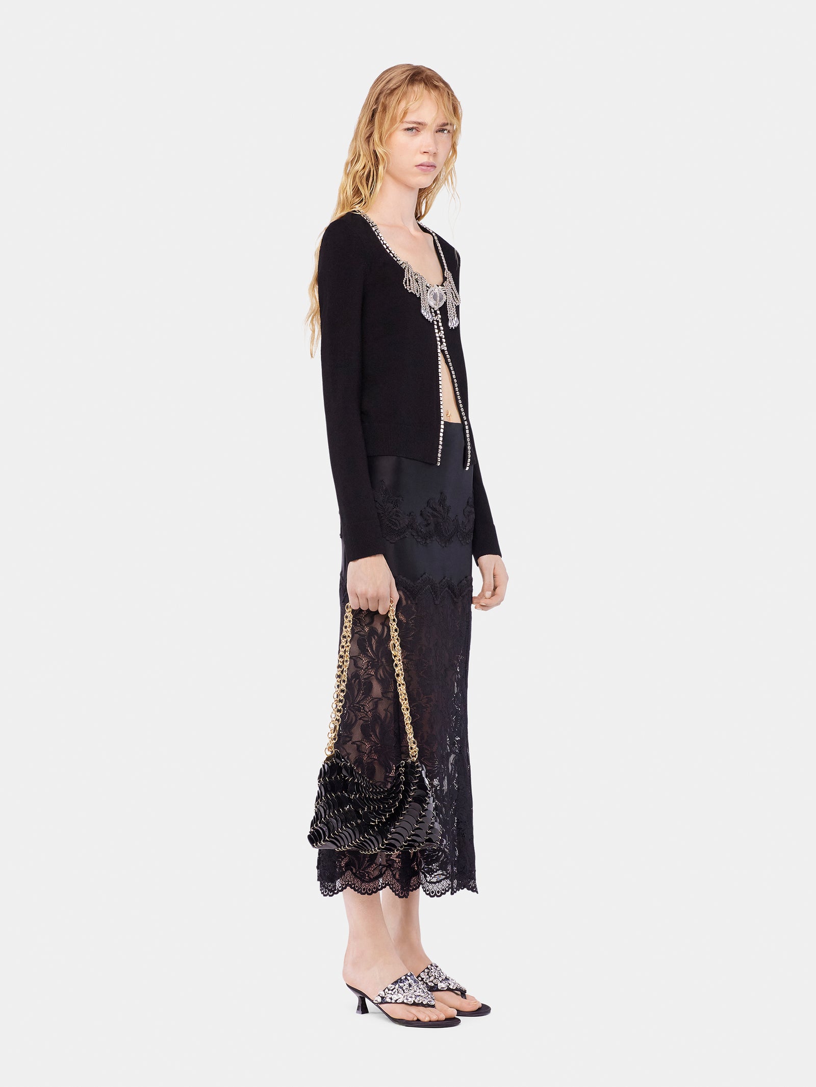 Embroidered knit cardigan position 3 - Image 3