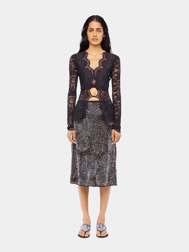 Long-sleeve lace top - Image 2