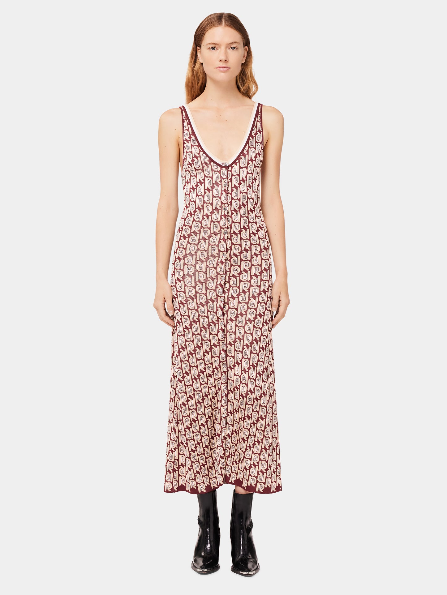 Robe longue monogramme