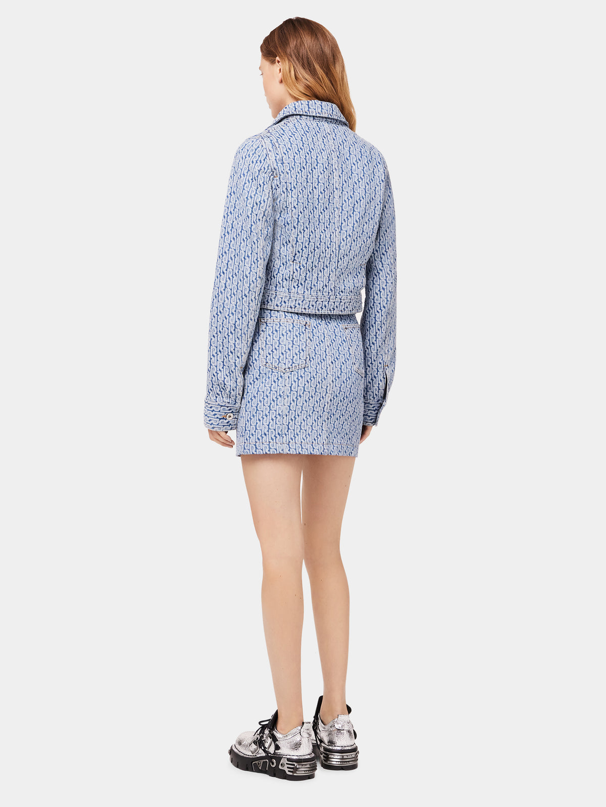 Veste denim monogramme  