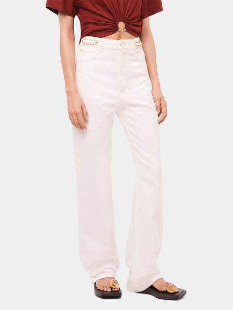 Signature off white jeans with 1969 discs