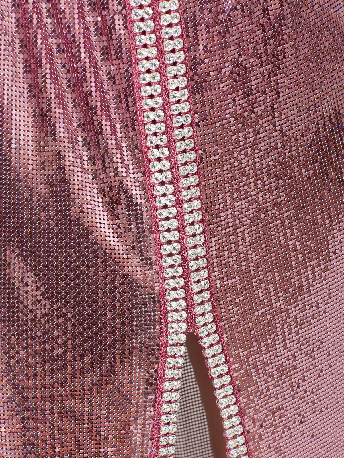 Pink mesh long skirt
