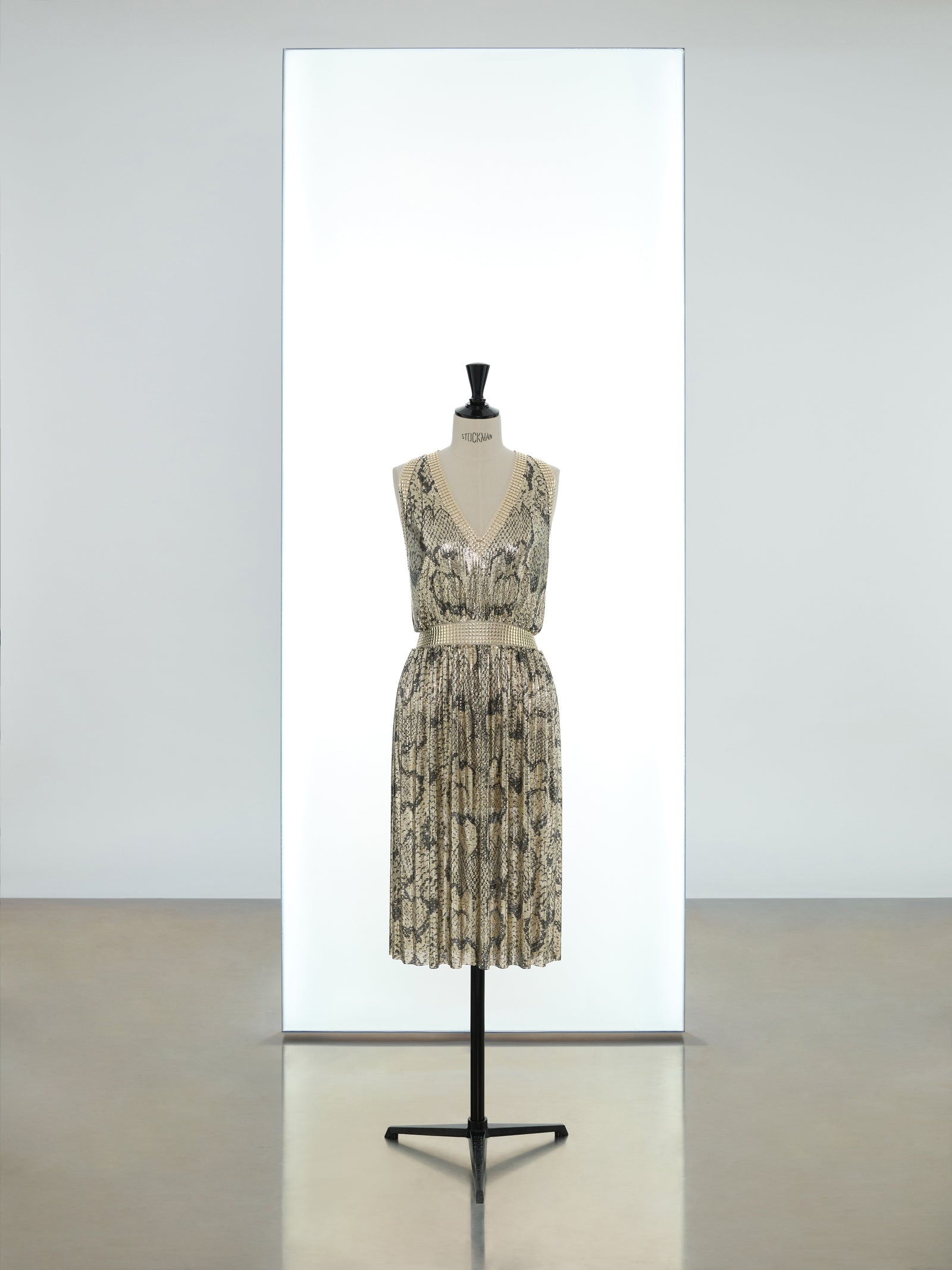 Mid length sleevesless dress in python position 1 - Image 1