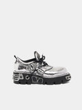 RABANNE x NEW ROCK SILVER SHOES