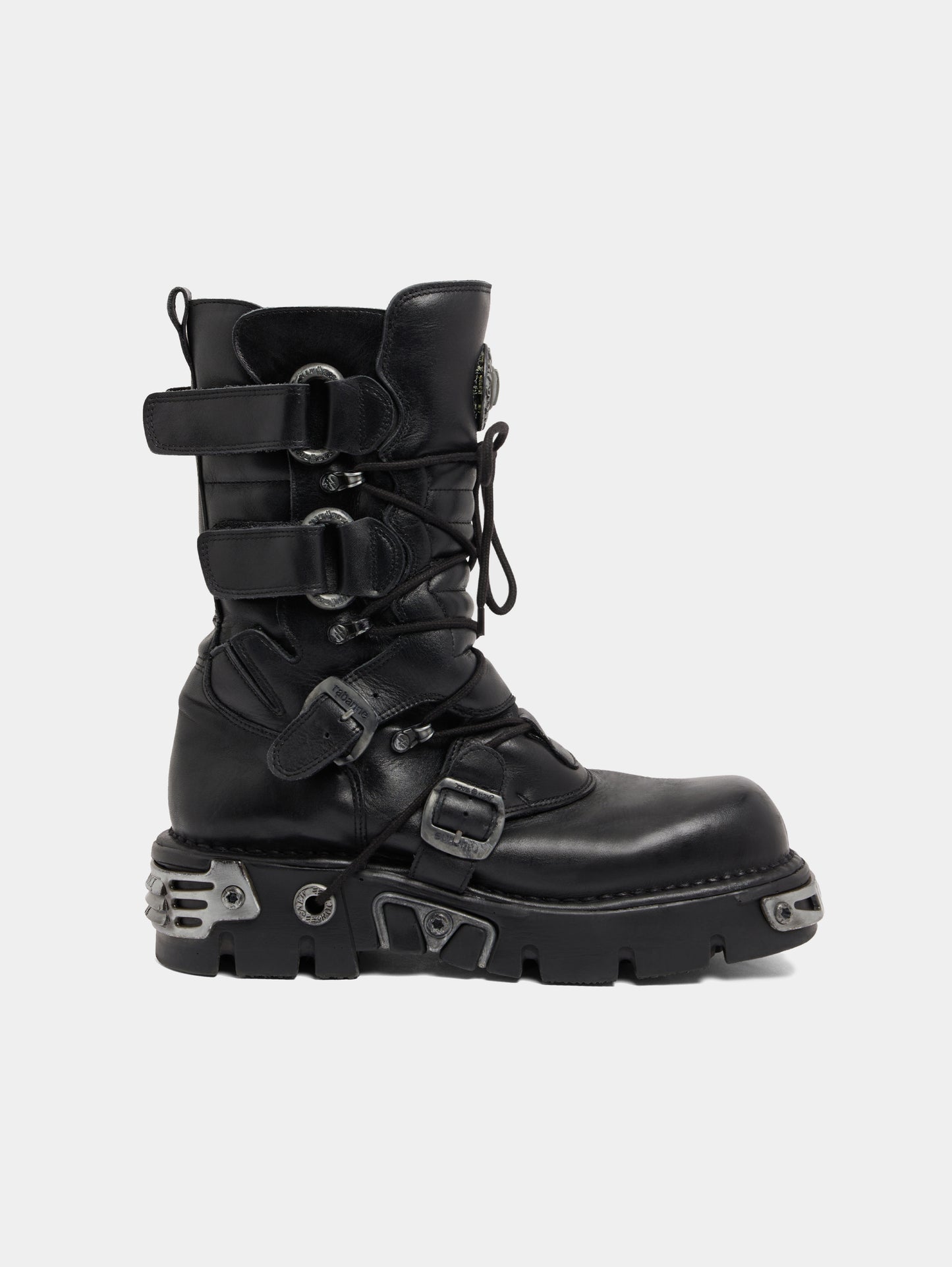 Rabanne x New Rock black boots