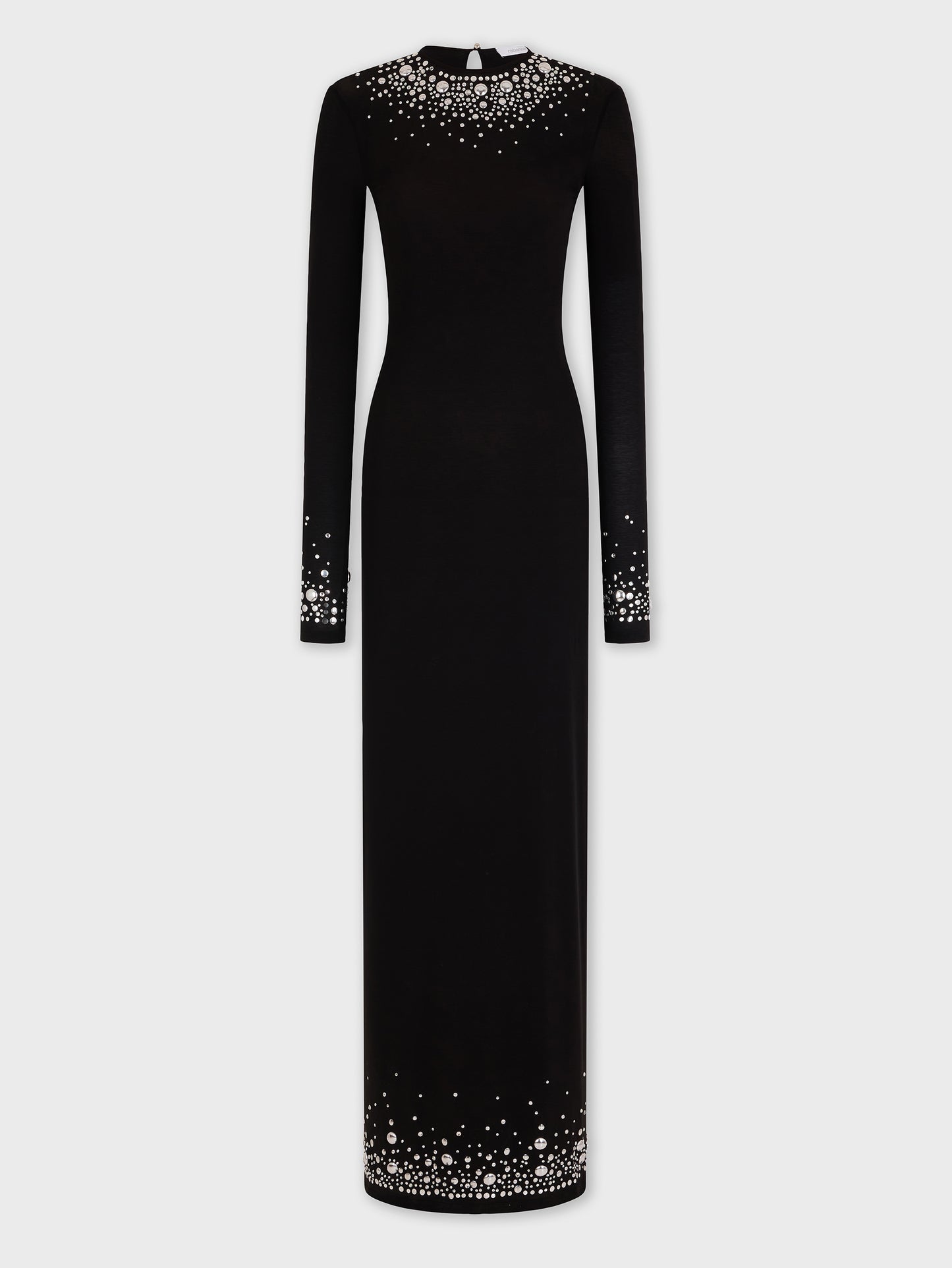 Long second-skin jersey dress