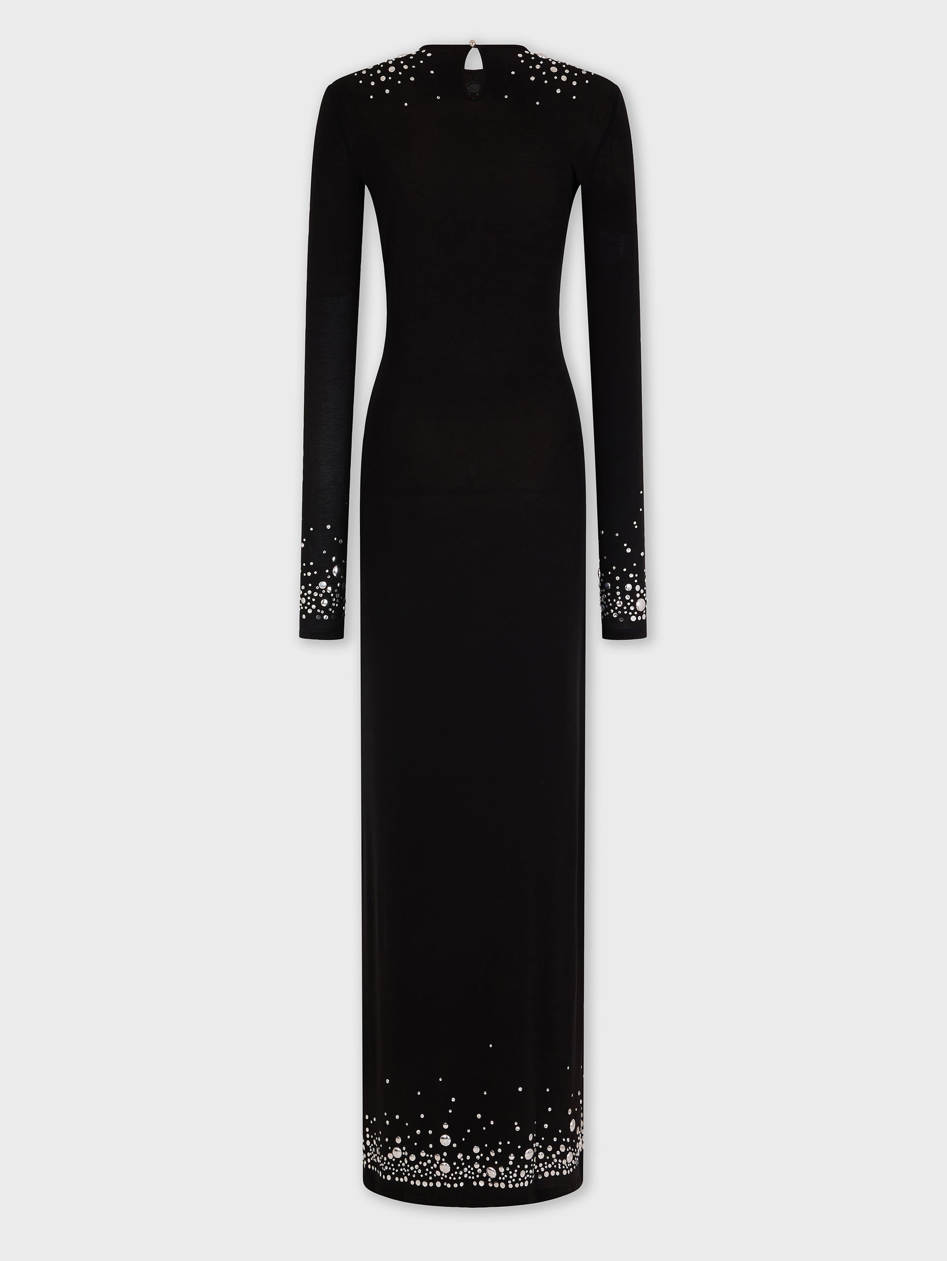 Long second-skin jersey dress
