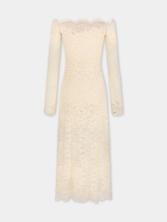 Robe longue en dentelle - Image 2