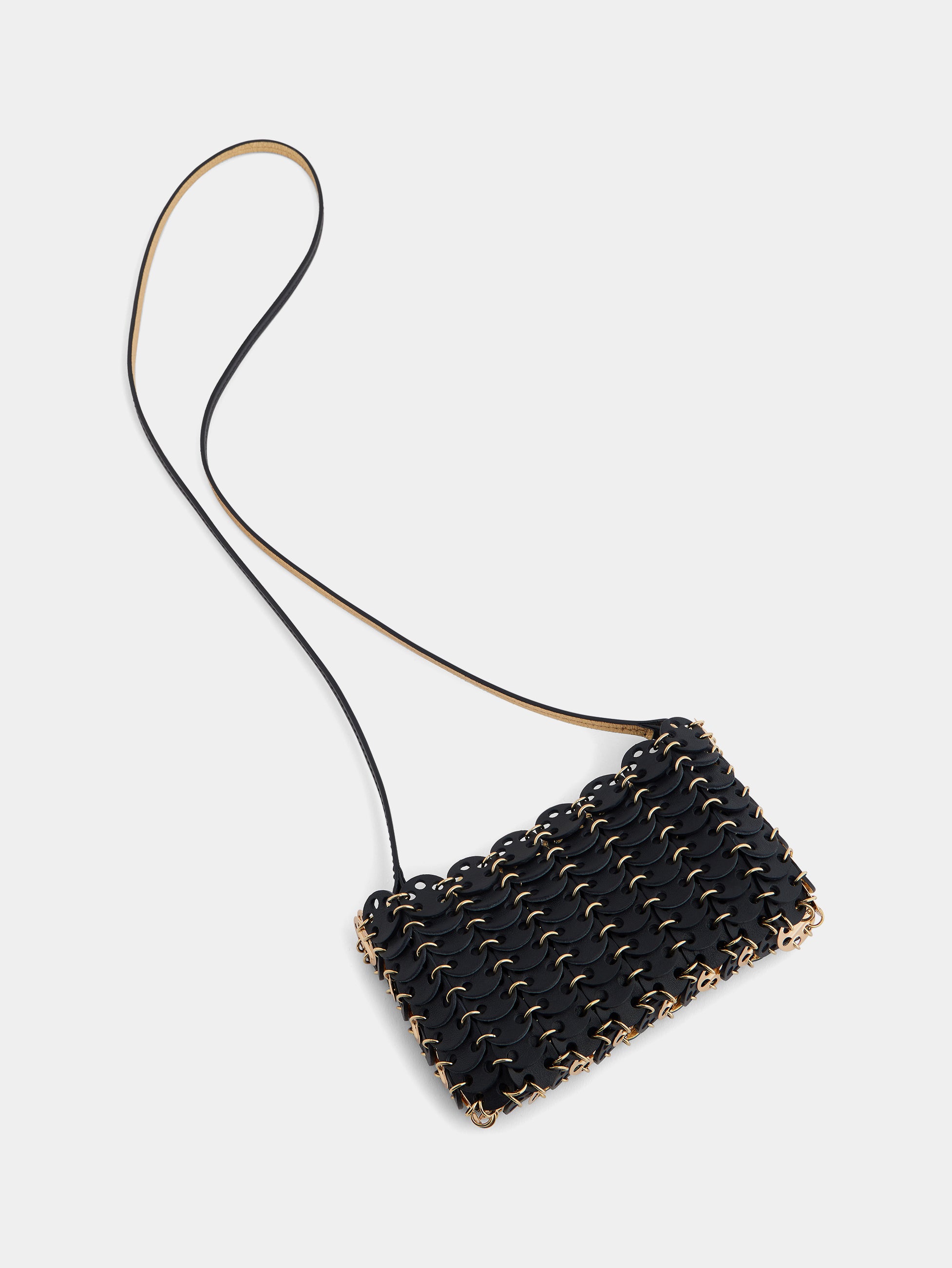 1969 reversible nano flip bag in leather – Rabanne